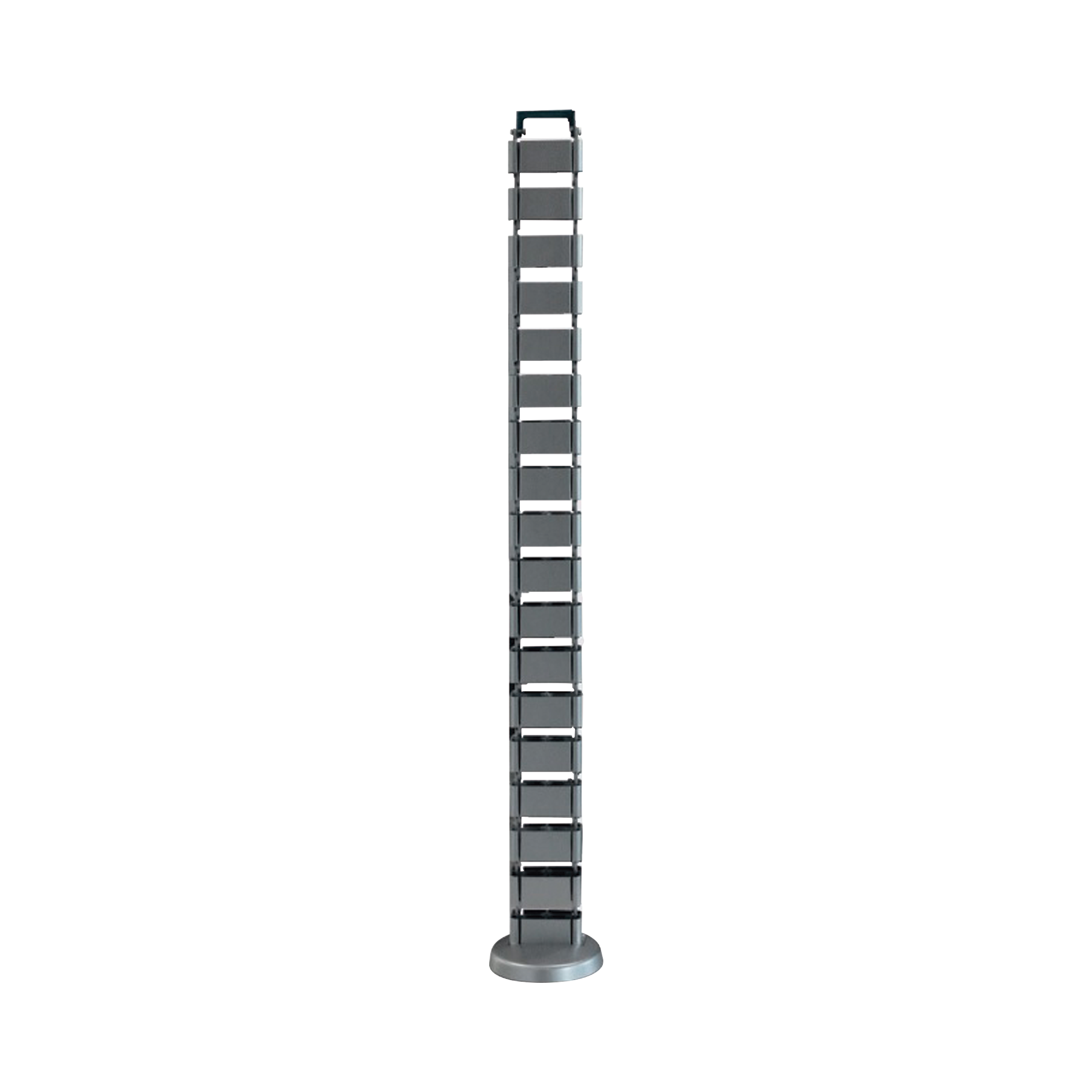 Organizador de cables vertical articulado, ideal para llevar los cables del piso a mesa o a la cubierta del escritorio de manera segura