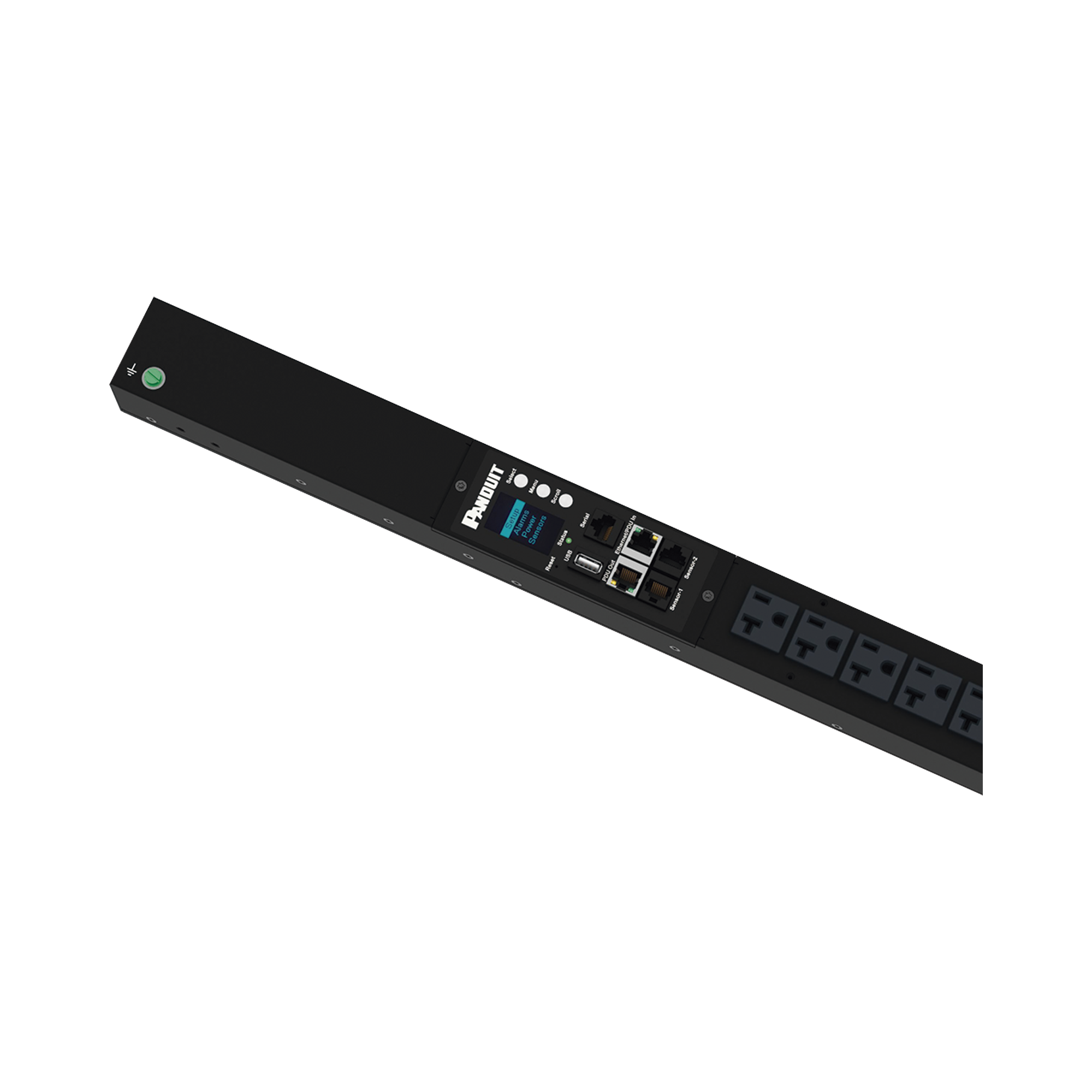 PDU G6 Monitoreable (MI) para Distribución de Energía, Enchufe de Entrada NEMA 5-15P, Con 16 Salidas NEMA 5-20R, de Instalación Vertical, 120 Vca, 15 Amp
