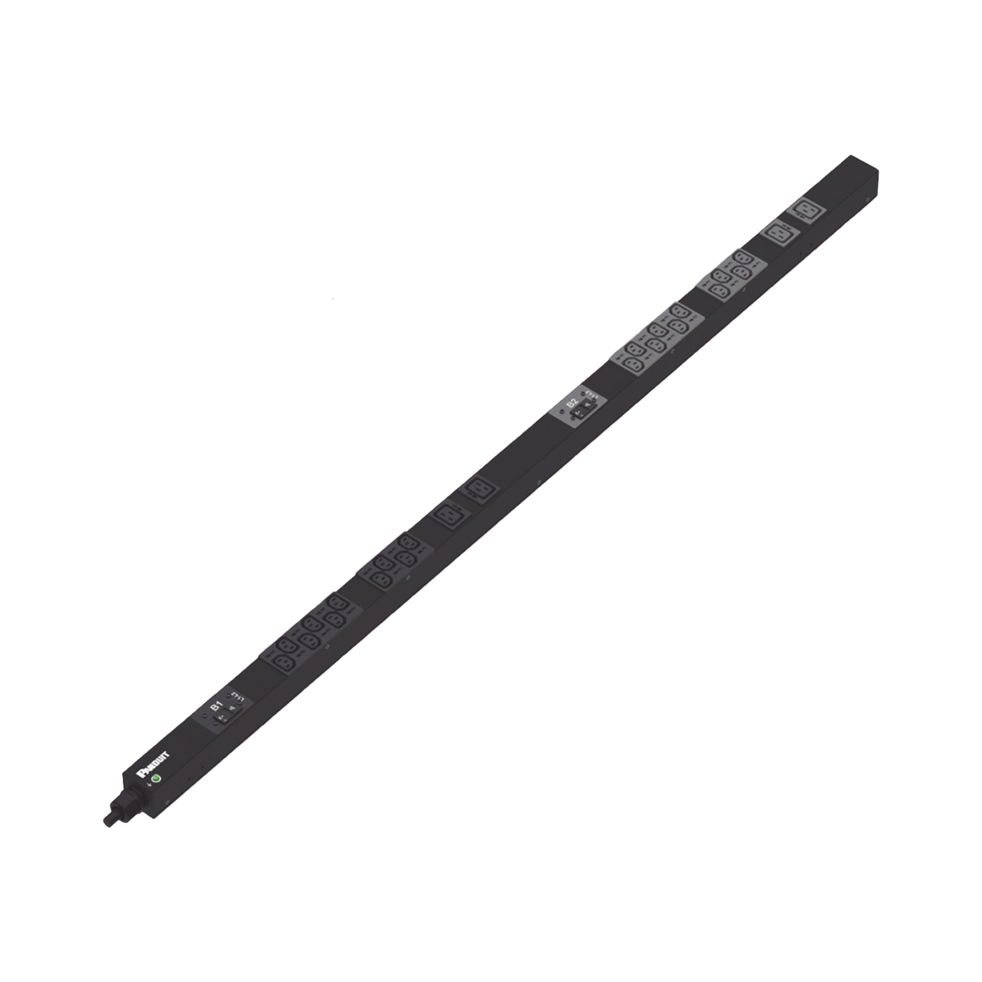 PDU Básico para Distribución de Energía, Enchufe de Entrada NEMA L6-30P, Con 20 Salidas C13 y 4 C19, de Instalación Vertical, 208 Vca, 30 Amp