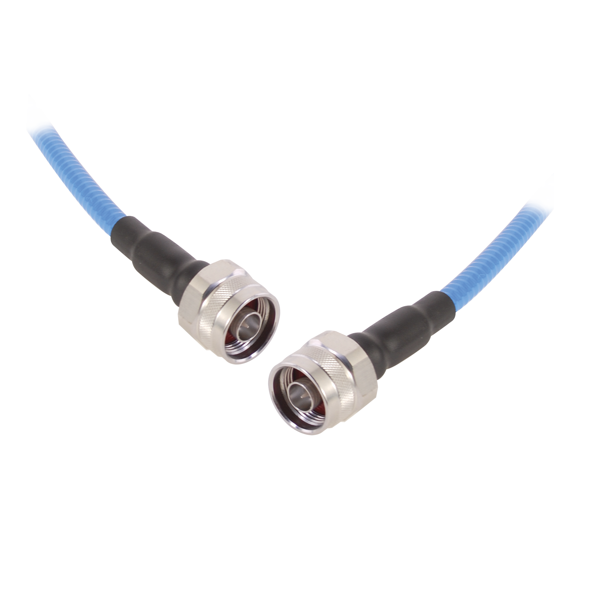 Cable flex SSP-250-LLPL (1/4" diam.) de 1m, bajo PIM (≤-155 dBc),  conectores N Macho a N Macho,  0-6 GHz.