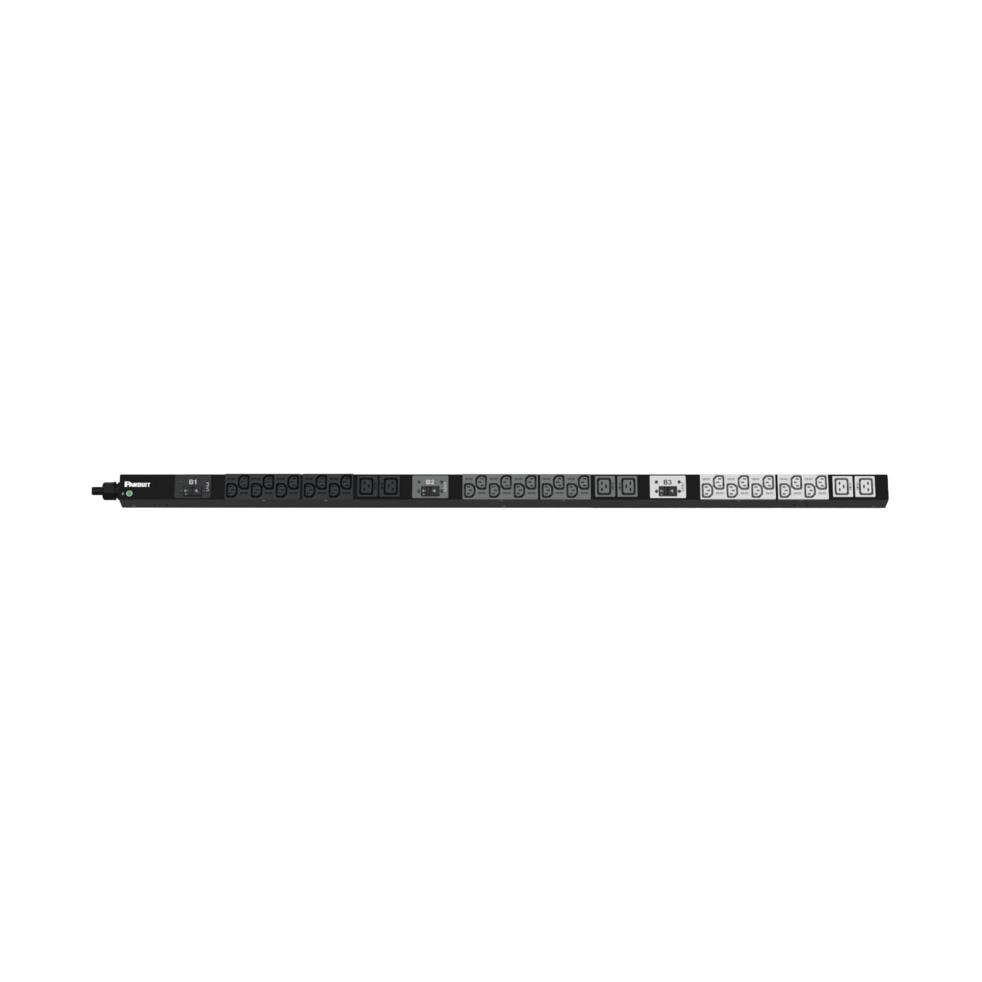 PDU Básico para Distribución de Energía, Enchufe de Entrada NEMA L15-30P, Con 30 Salidas C13 y 6 C19, de Instalación Vertical, 208 Vca, 30 Amp