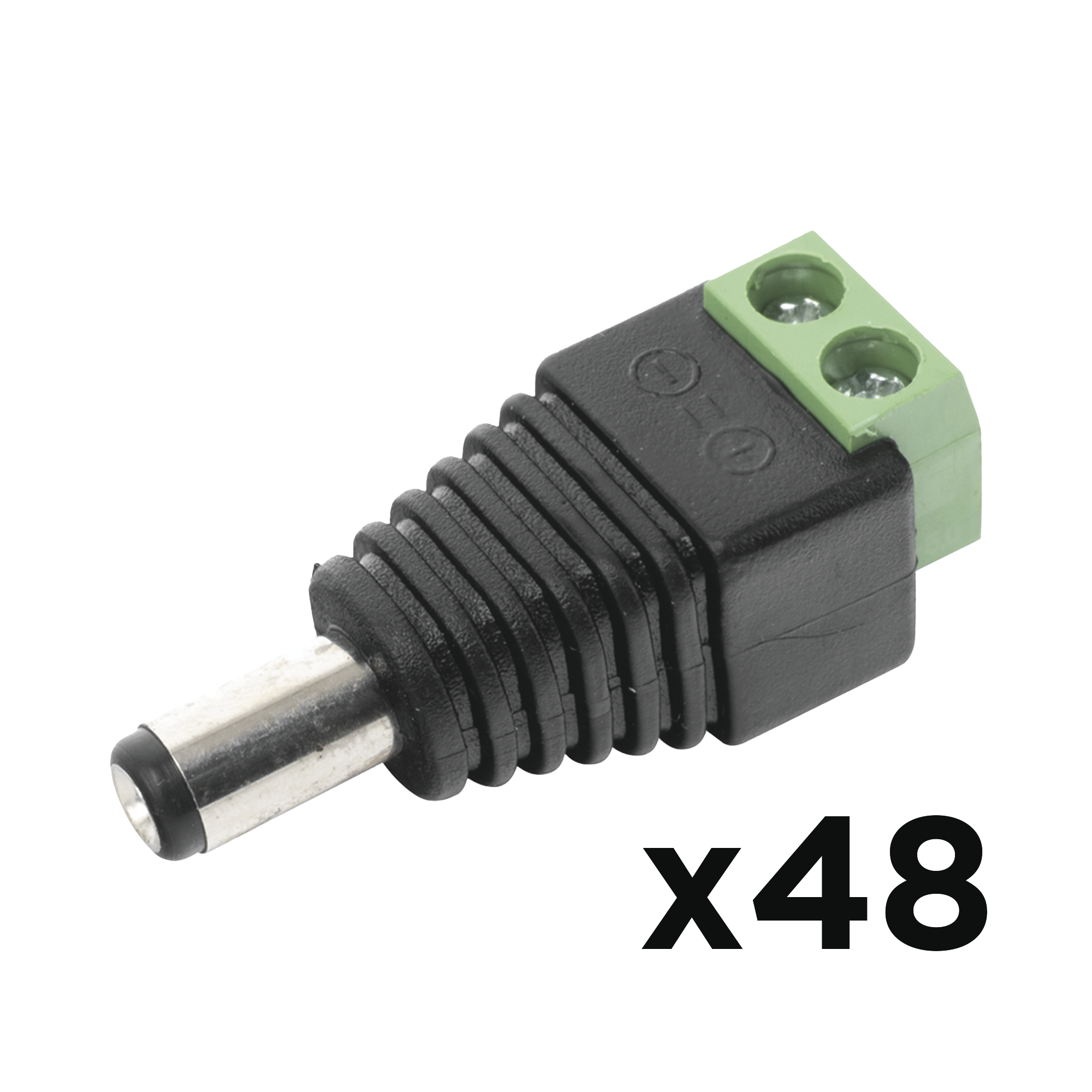 KIT DE 48 CONECTORES MACHO JR52 PARA ALIMENTACIÓN A 12 Vcc