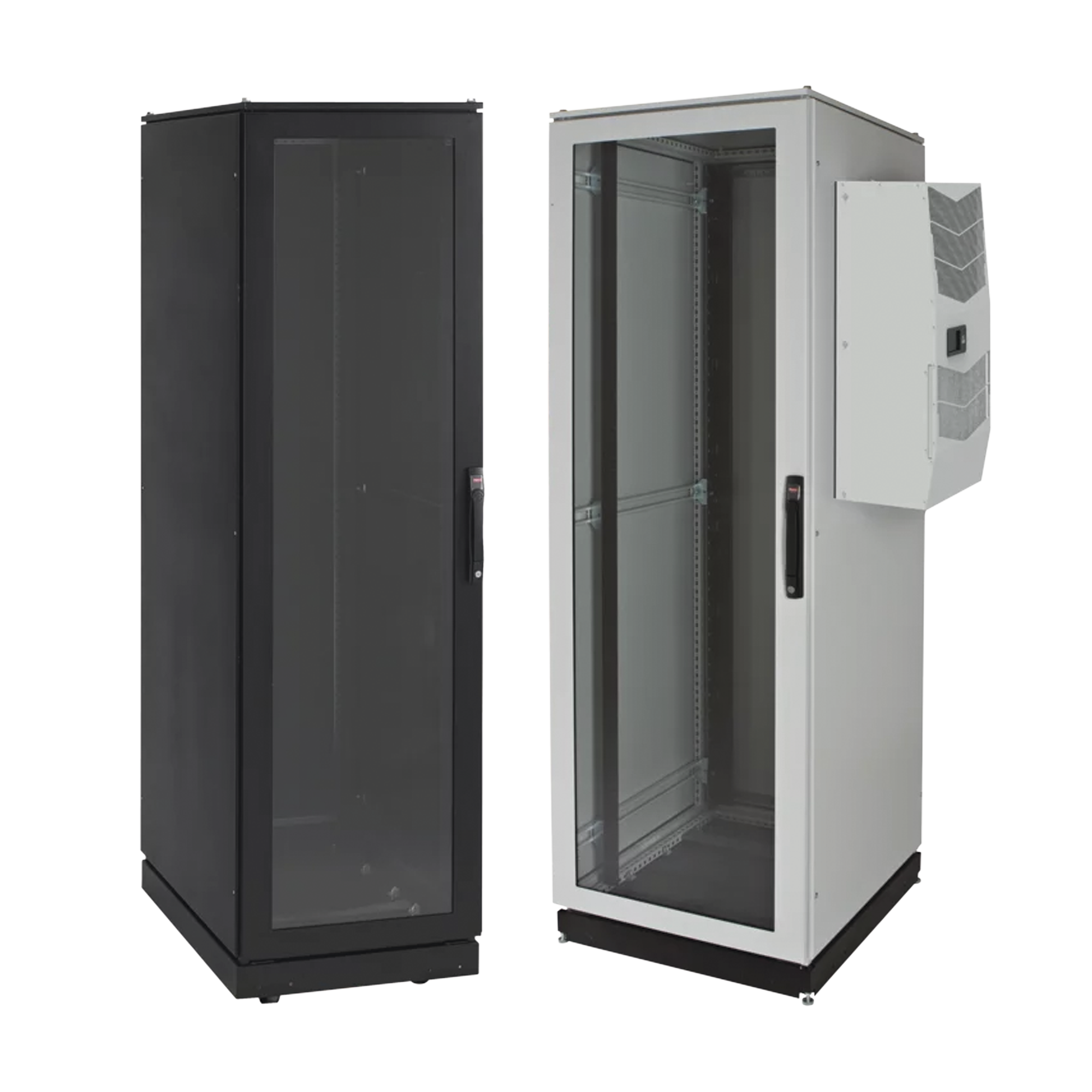 Gabinete de Telecomunicaciones ProLine V/D, 700 mm de Ancho, 800 mm de Profundidad, Compatible Con Aire Acondicionado Tipo G28, 42 UR, Color Gris Claro