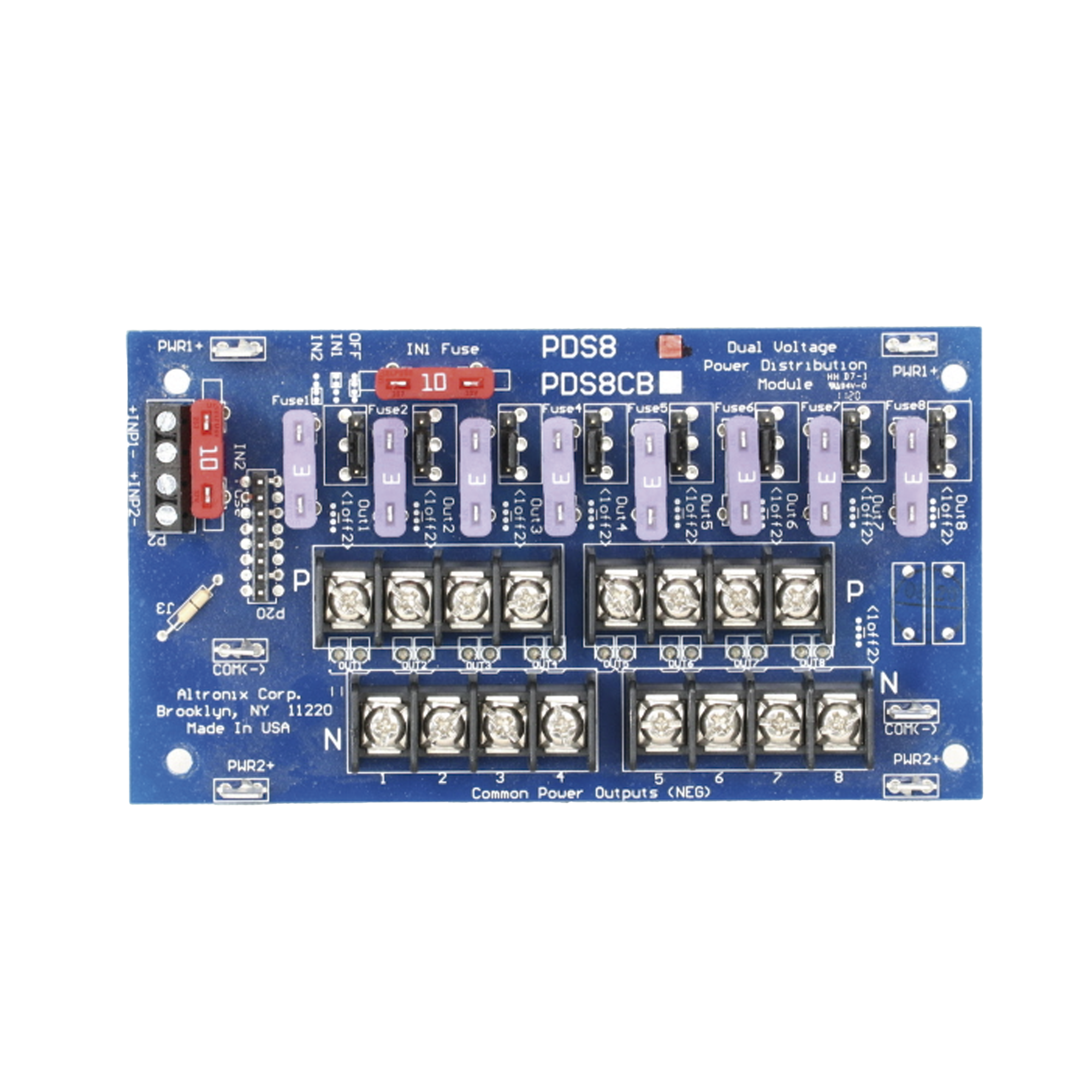 MODULOS PARA DISTRIBUCION DE ENERGIA DE ENTRADA DOBLE