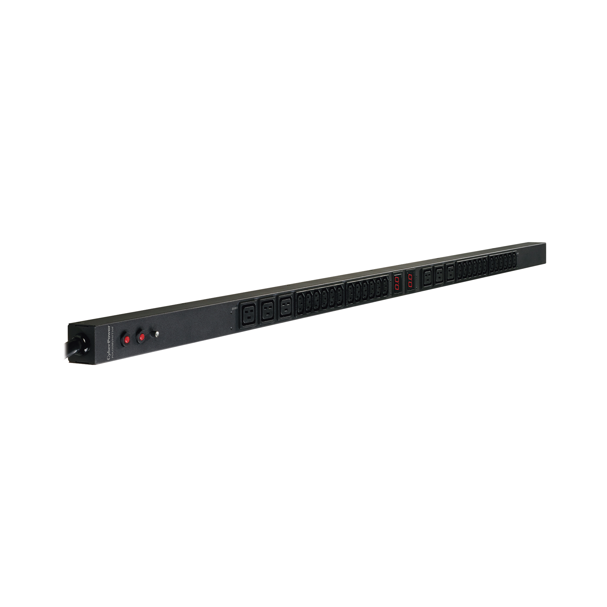 PDU Medible, Para Distribución de Energía, Entrada 200-230 NEMA L6-30P, Con 24 Tomas C13 Y 6 Tomas C19, de Instalación Vertical