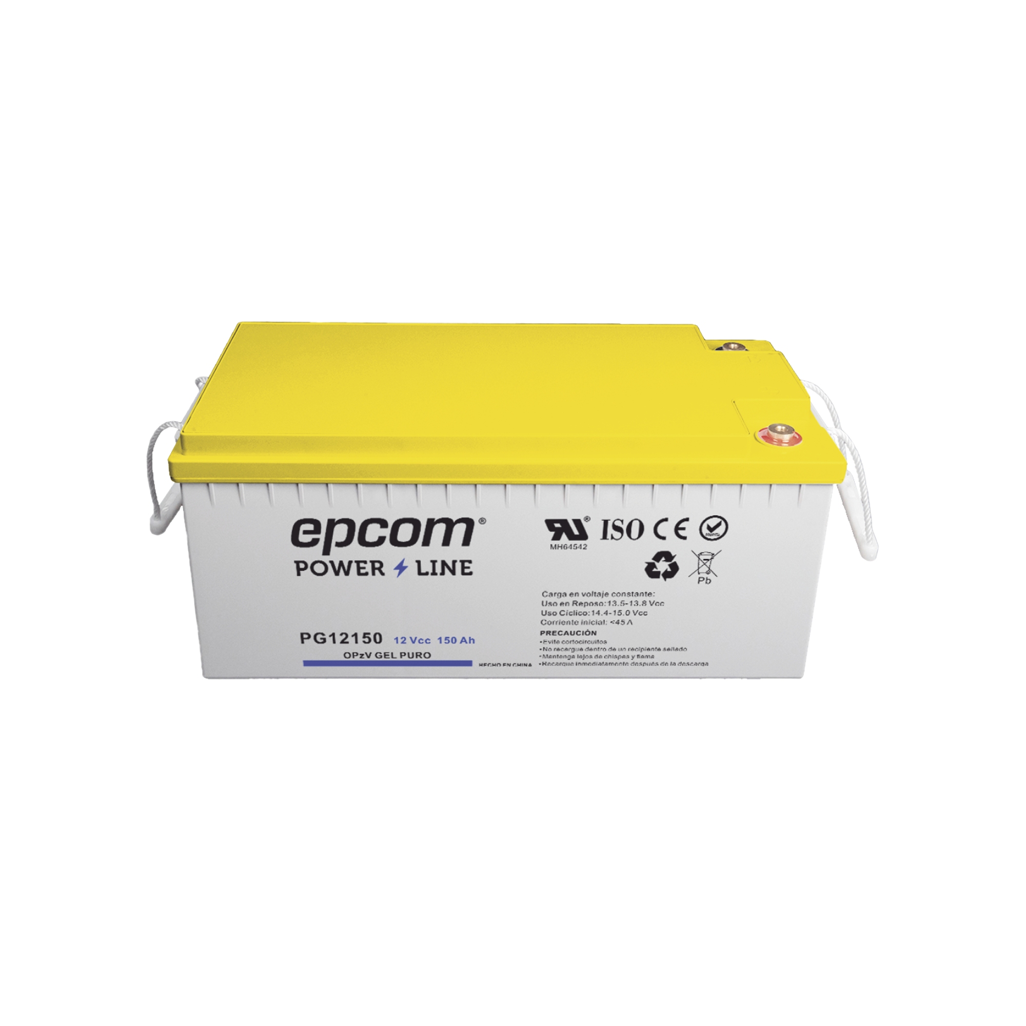 Batería de GEL PURO OPzV / 12 V @ 150 Ah / Ciclo profundo / Uso en Aplicaciones Fotovoltaicas y de Respaldo