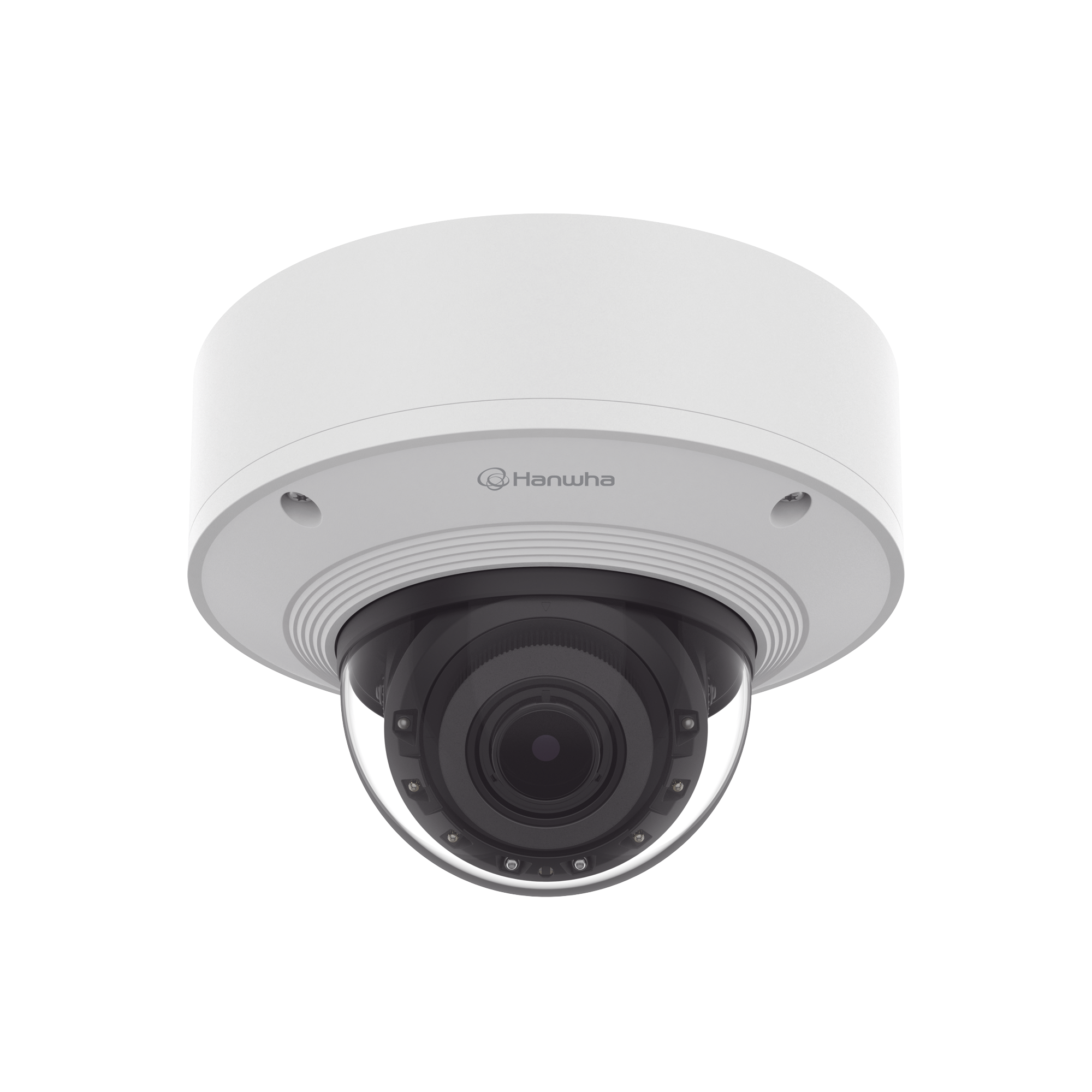 Cámara Domo 2MP Solid EDGE / Wisenet WAVE embebido / Antivandalica / Lente Motorizado de 4.38  A 9.33mm / P-Iris / WDR 120dB / 1TB SSD / IP66, IP67, IK10+, NEMA4X, IP6K9K