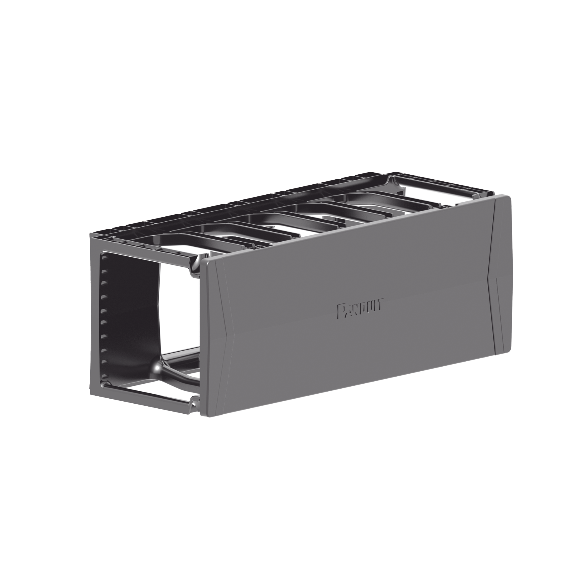 Organizador de Cables Horizontal PatchRunner™, Sencillo (Solo Frontal), Para Rack de 19in, 4UR