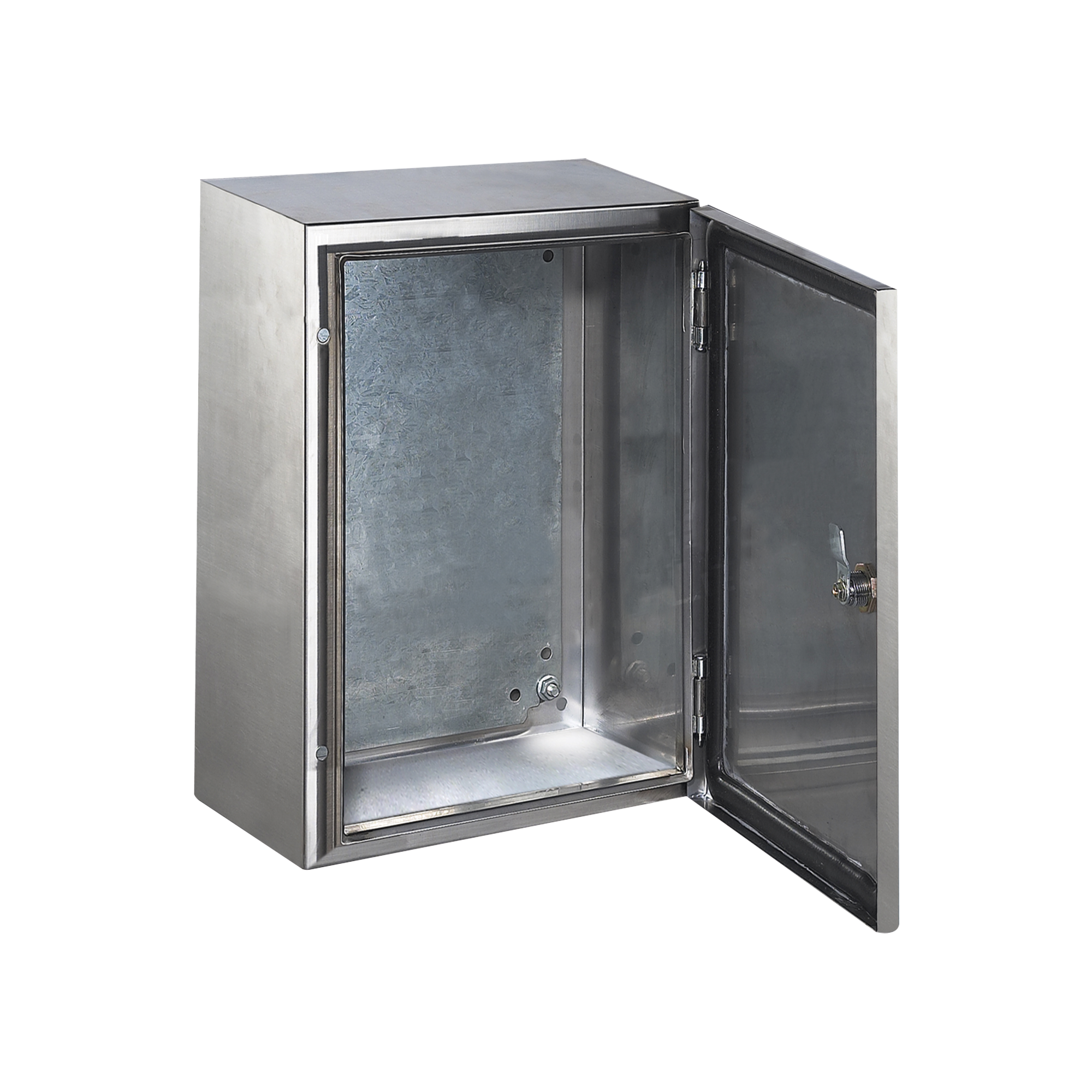 Gabinete de Acero Inoxidable IP66 Uso en Intemperie (300 x 400 x 200 mm) con Placa Interna Galvanizada.