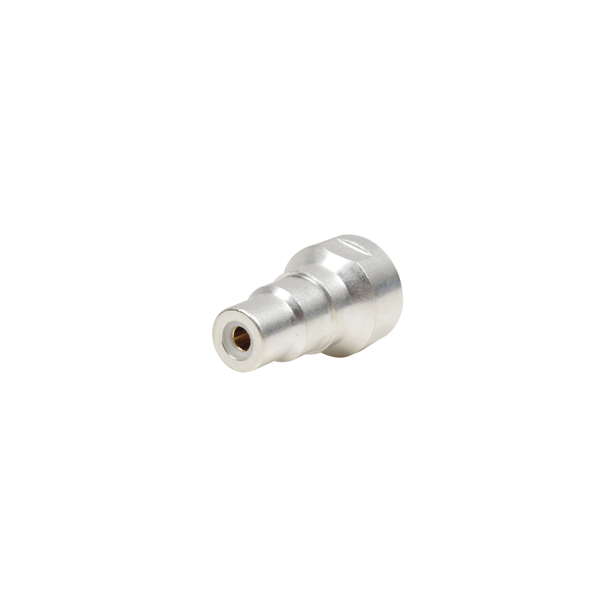 Adaptador UNIDAPT Hembra a RCA Hembra, Plata / Oro / Teflón.