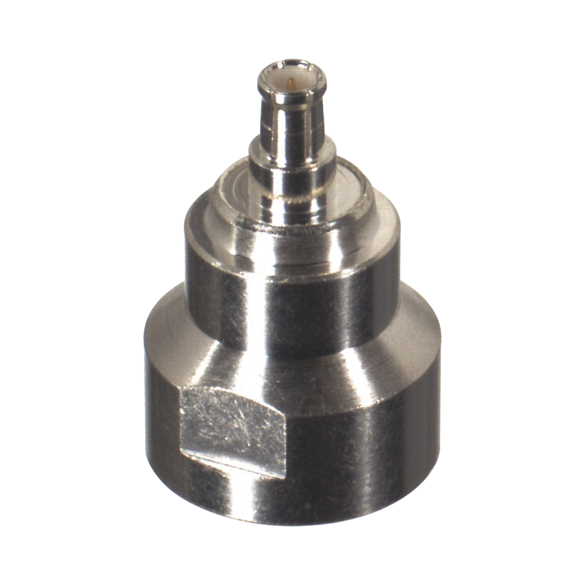 Adaptador UNIDAPT Hembra a MCX Macho. Plata/ Oro/ Teflón.