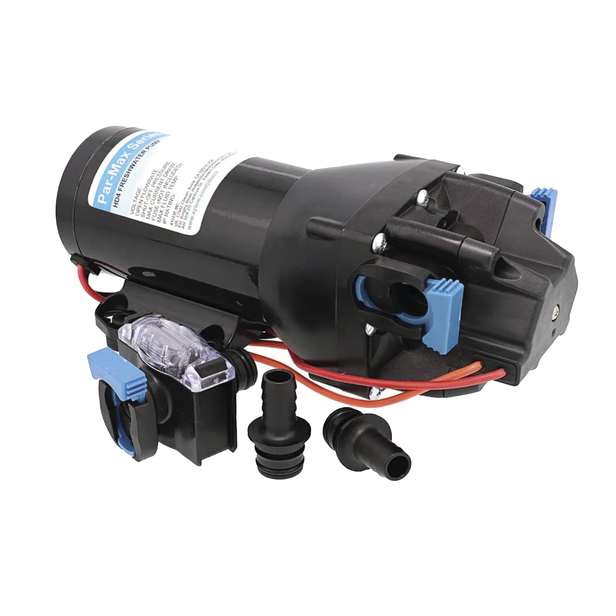 Bomba controlada por presión Par Max HD 4' a 24 Vca, alta presión 40 psi 15 lpm / 4 gpm