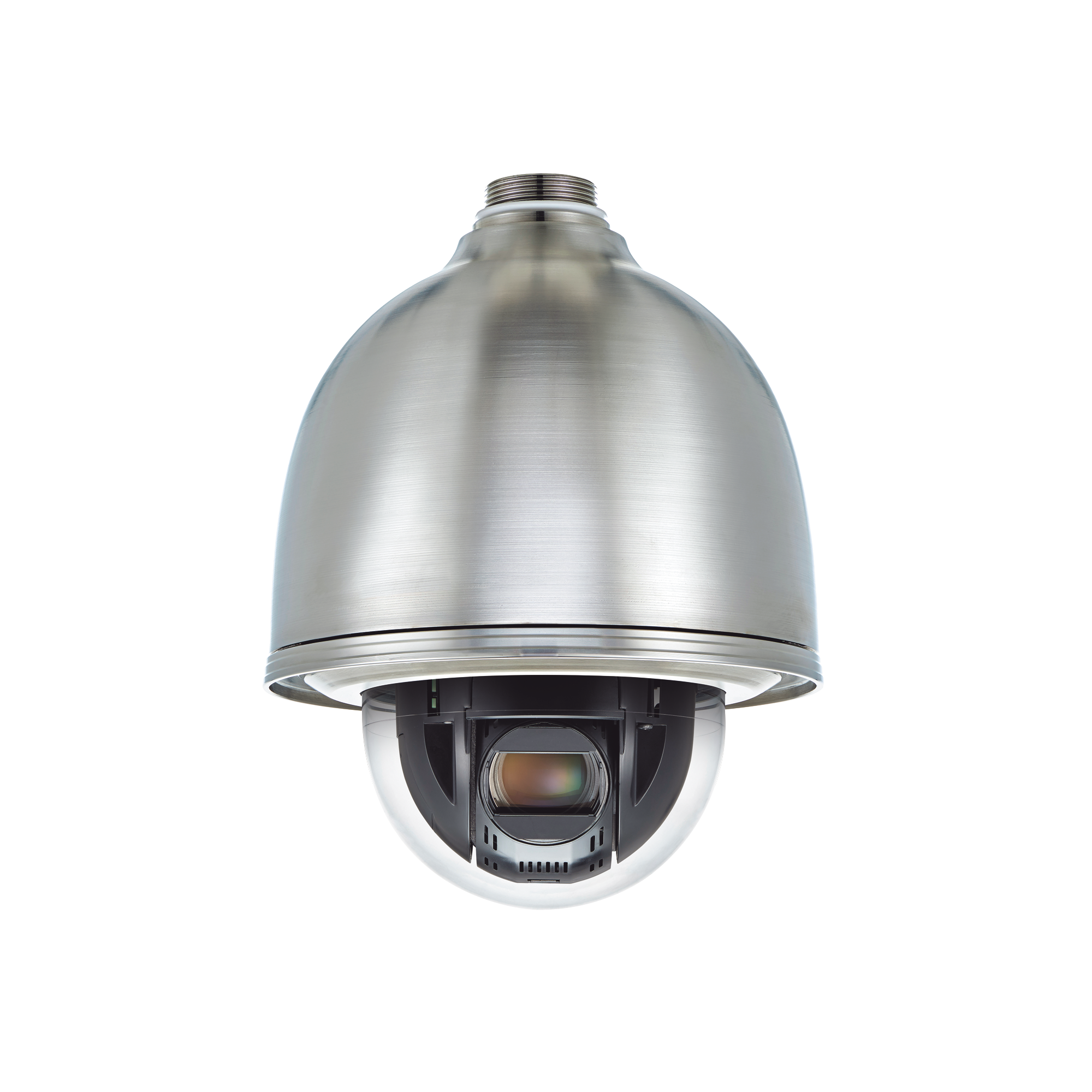 Domo IP PTZ Antivandálico 2MP / Zoom Óptico 32X / H.265 & WiseStream  / WDR 120DB / Exterior IP66 / Acero Inoxidable