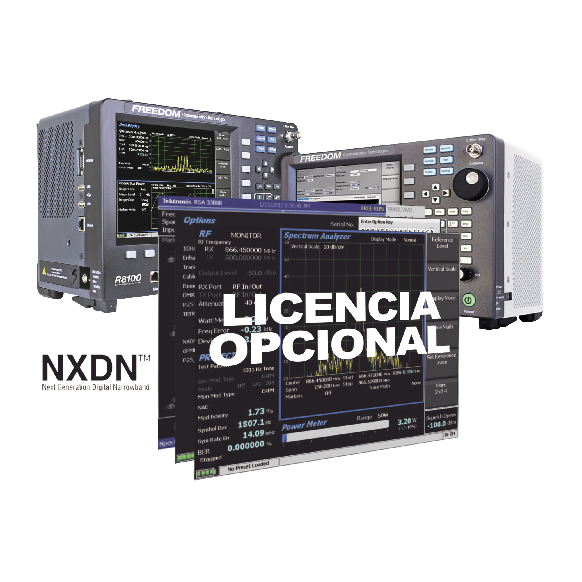 Opción de Software Auto-Tune para Móviles y Portátiles Series NX de Kenwood en R8000 /R8100.