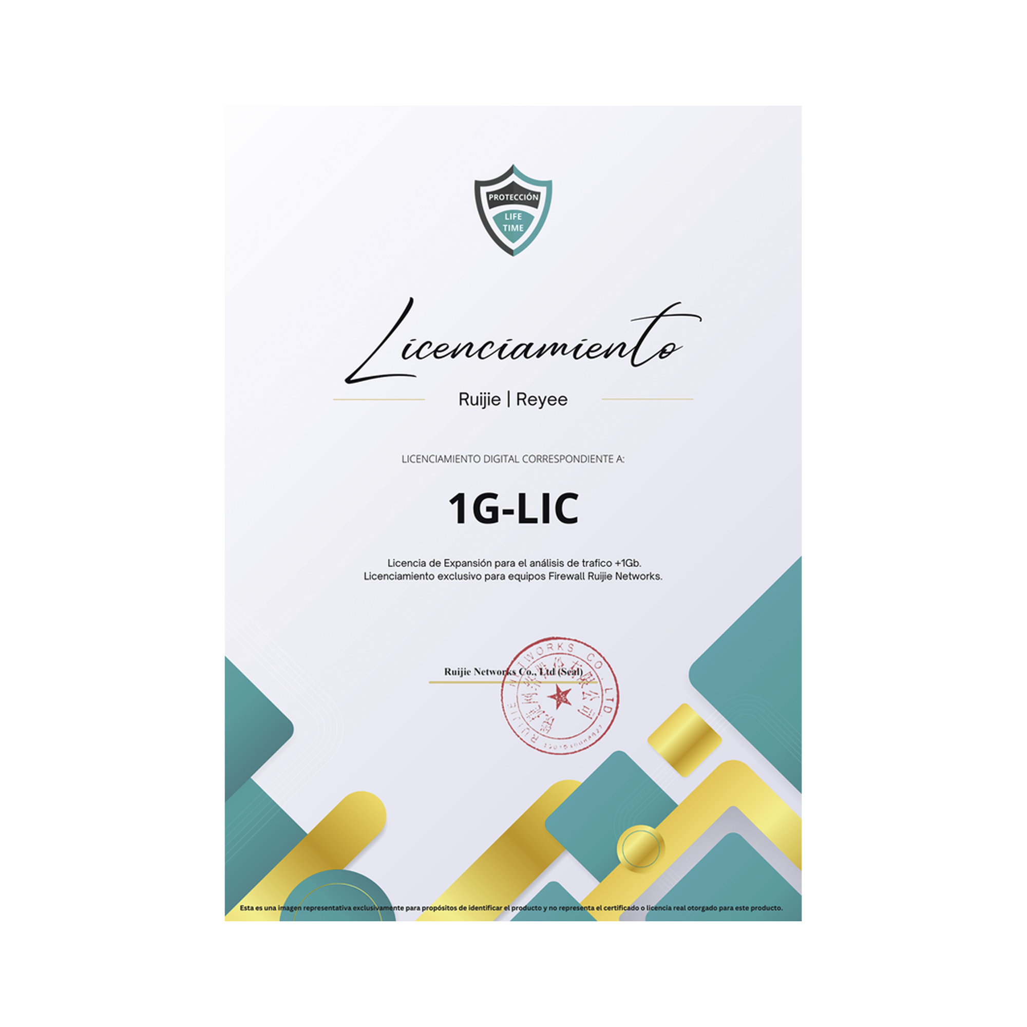 Licencia Perpetua para aumentar en 1Gb el análisis de trafico, Firewall modelo Z5100 series