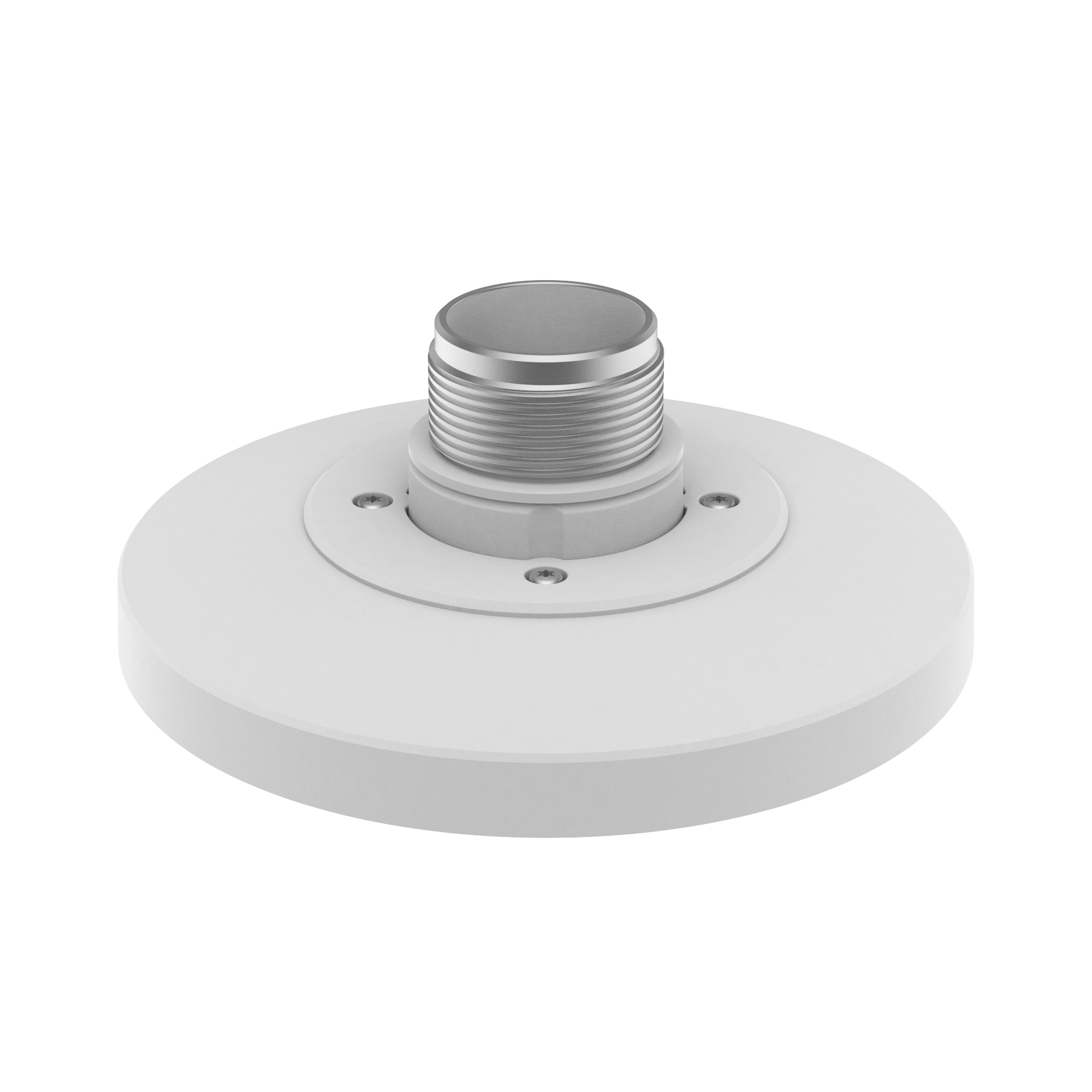 Adaptador tipo plato para Cámara tipo domo Hanwha, necesario para usar accesorios de pared o techo, verificar lista de compatibilidad