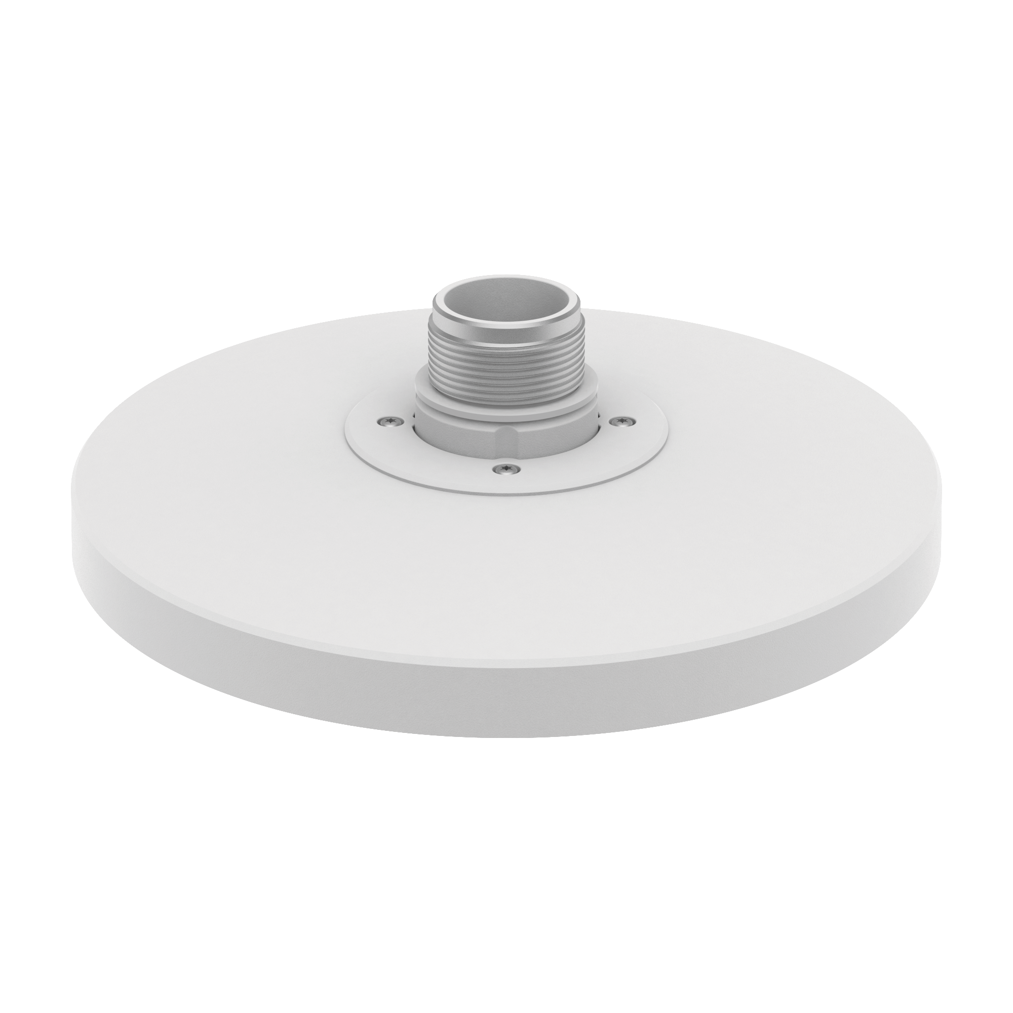 Adaptador tipo plato para Cámara Multisensor serie P necesario para usar accesorios de pared o techo, verificar lista de compatibilidad