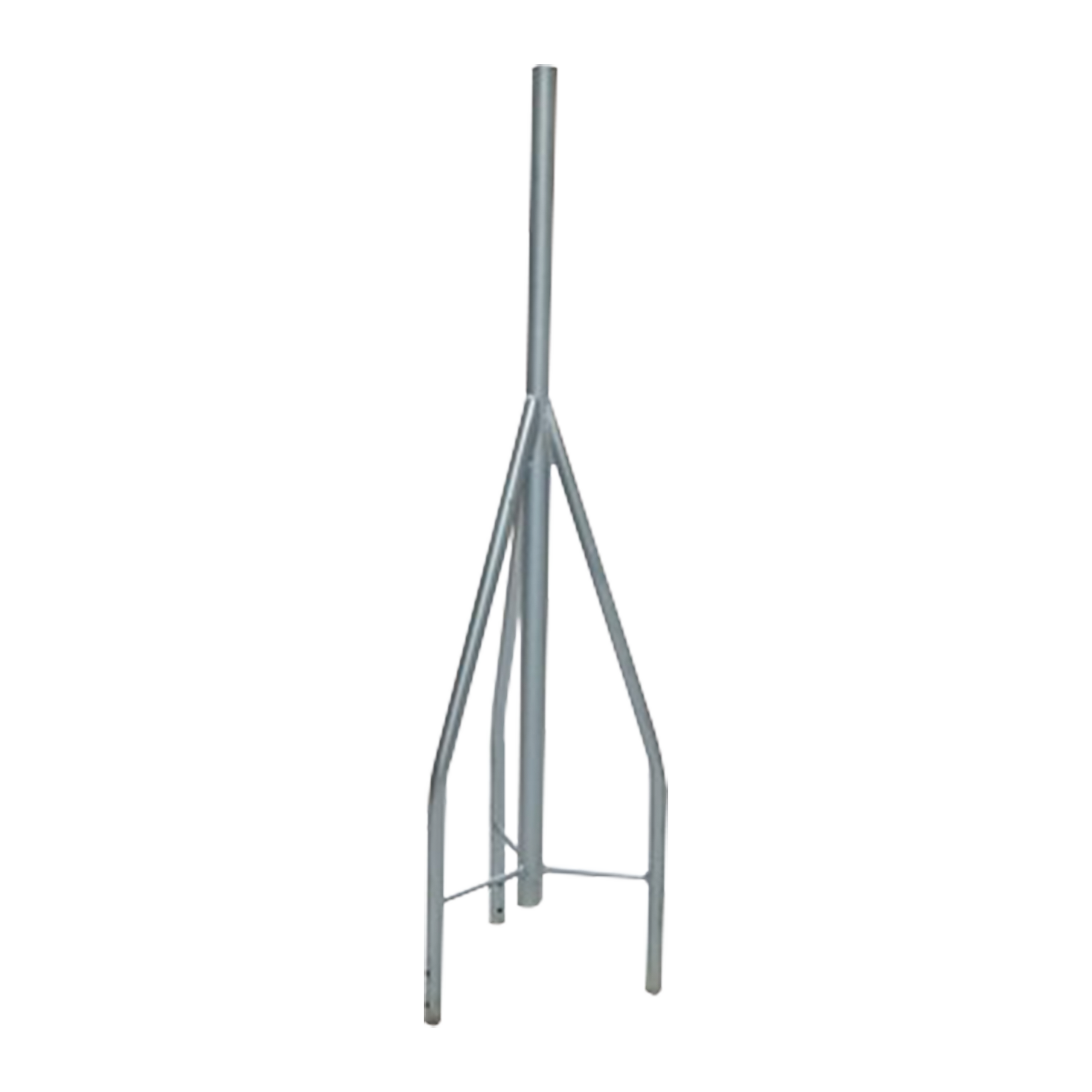 Tramo de Remate / Copete, tubo industrial 1 1/4" con tubo central 2 3/8" (Ced. 30), galvanizado por inmersión en caliente.