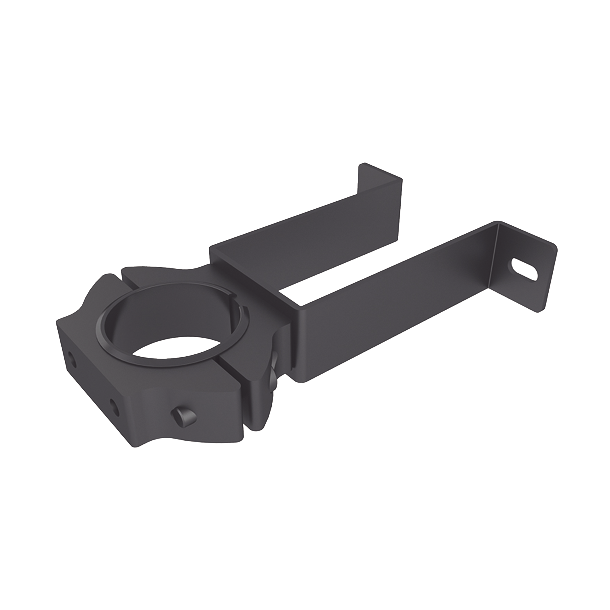 Soporte de pared con abrazadera para poste