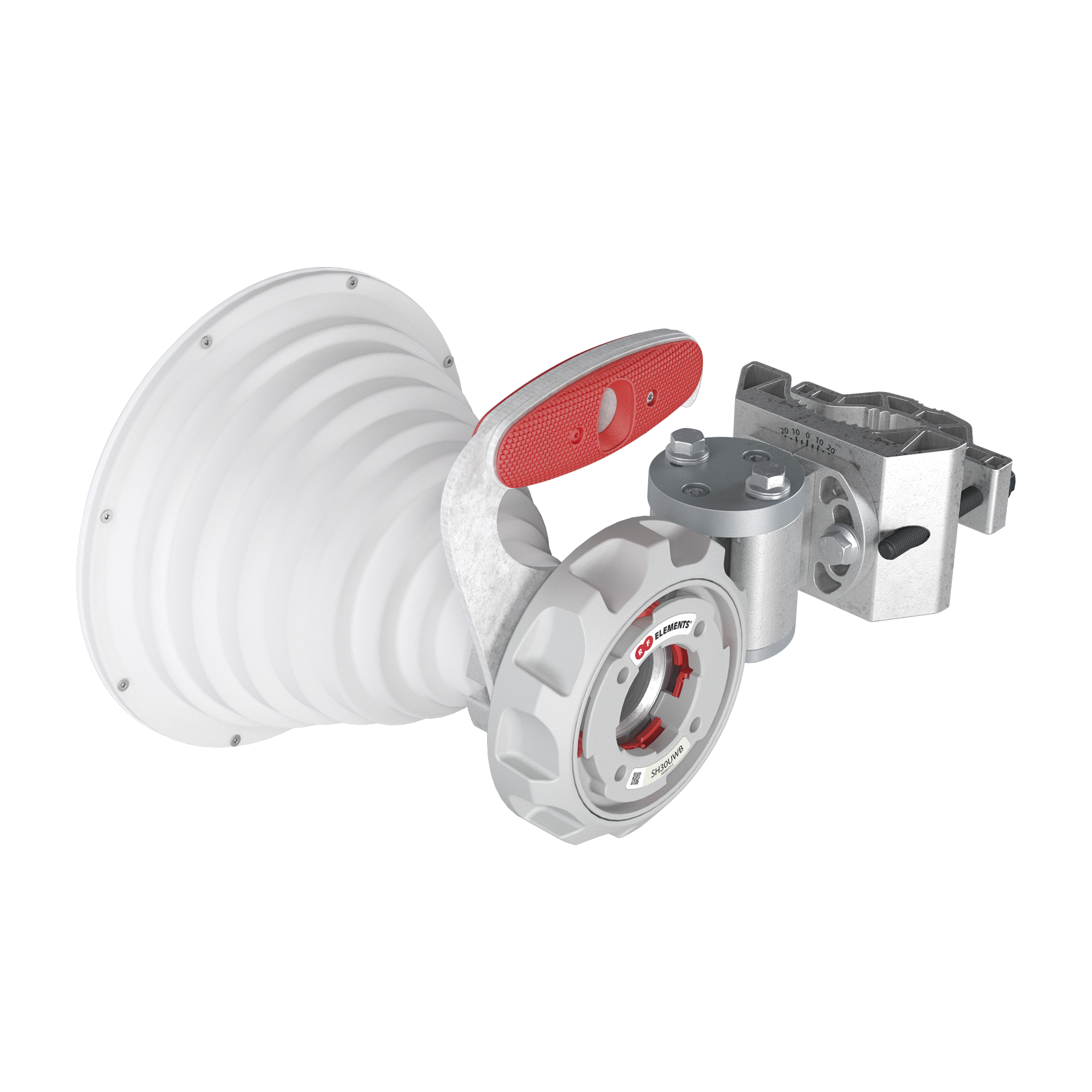 Antena Sectorial Simétrica de 30° / 2x2 / Rango de Frecuencia Extendido: 4900 - 7125 MHz / Ganancia de 18 dBi / Lista para Adaptadores Twistport / Protección IP65