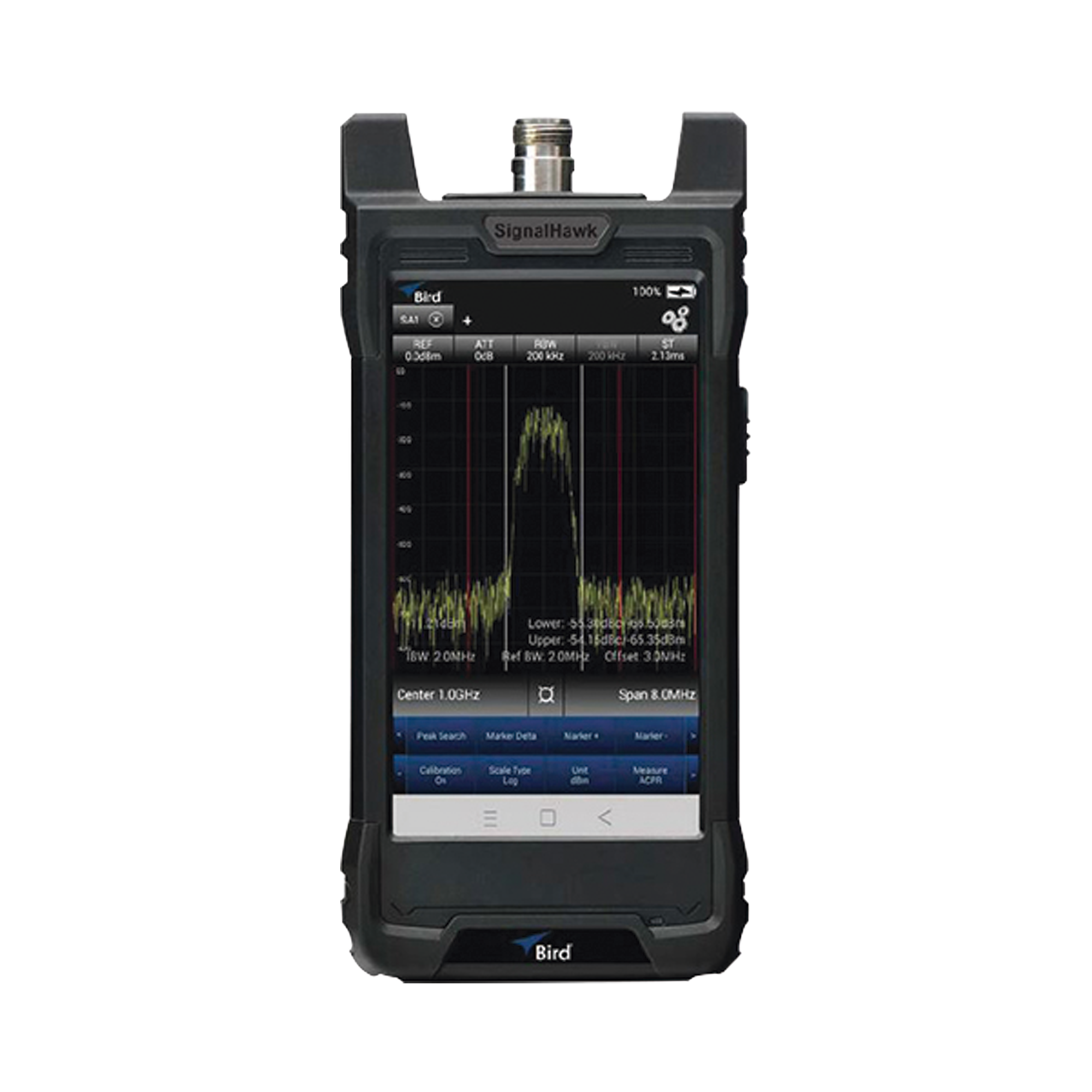 Analizador de Espectro Portátil SIGNAL HAWK, 9 KHz a 6 GHz, Incluye Estuches de uso Rudo y Ligero, Batería Li-Ion, Adaptador 12V, Lápiz Táctil, Adaptador USB-C a USB-A, Manual  de Instrucción.