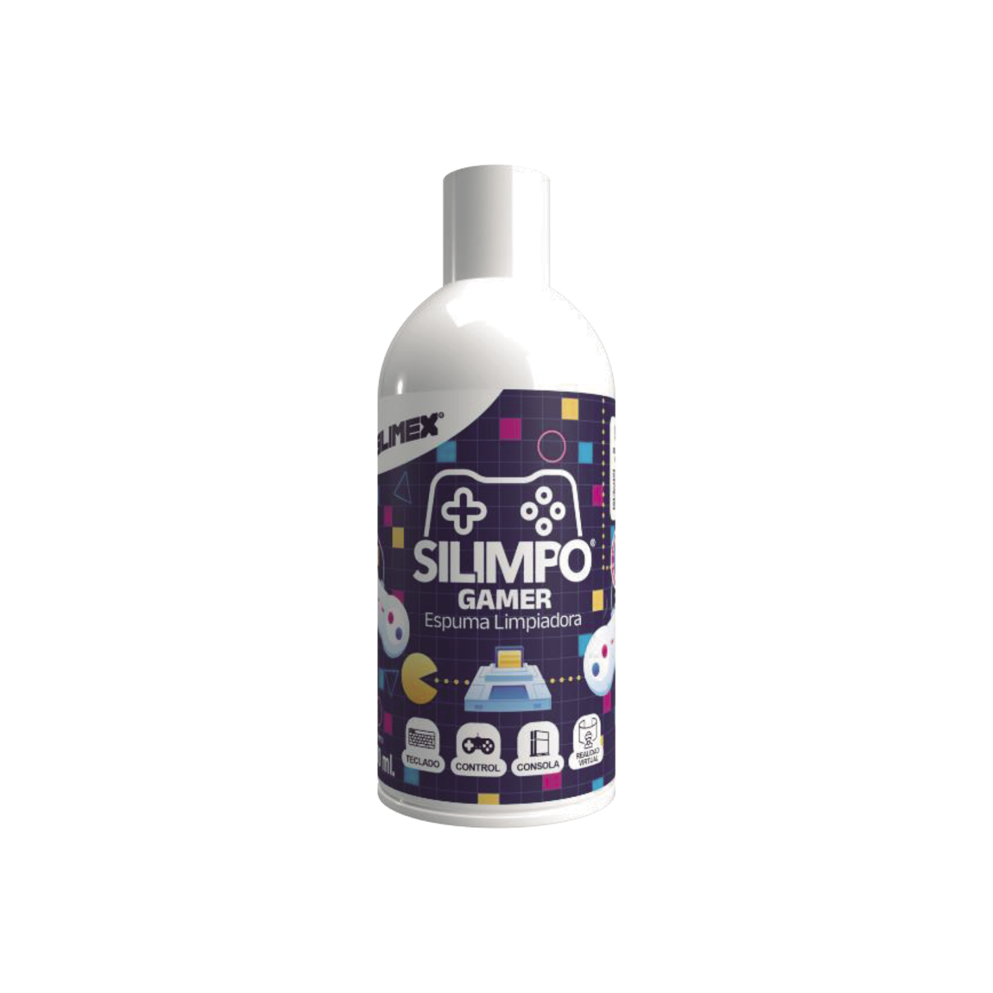 Silimpo Gamer La Espuma de Limpieza con Protección UV, Efecto Anti-Estático y Aroma a Chicle para tus Dispositivos Gaming.