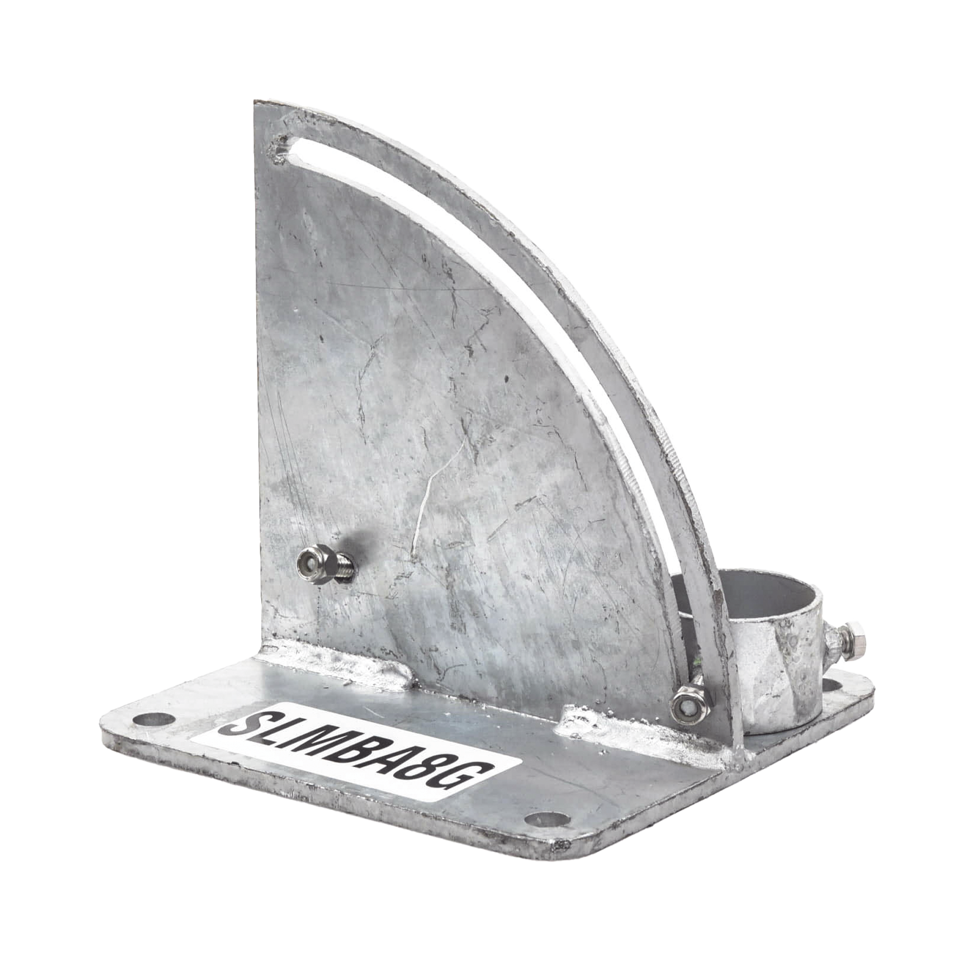 Base para Mástil con Ajuste de Ángulo. Diámetros de Mastil: 1" a 2"