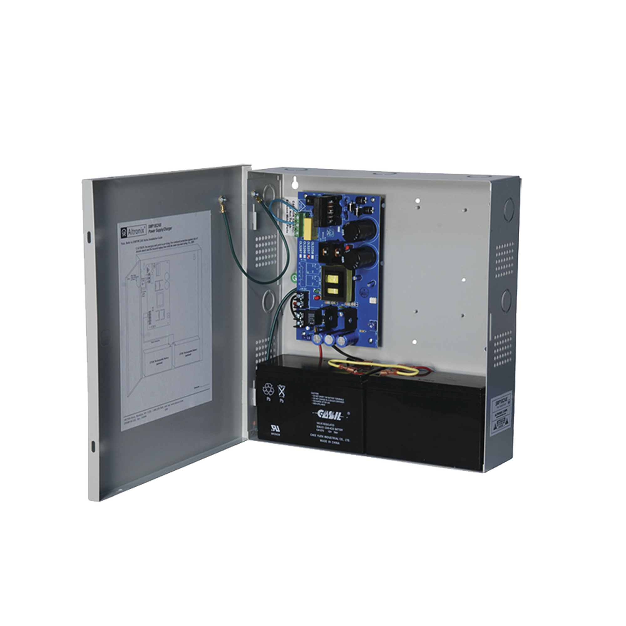 Fuente de Poder ALTRONIX de 24 Vcc @ 10 Amper / 1 salida / Ideal para aplicaciones de Control Acceso/Intrusión / CCTV / Con voltaje de entrada de 115 Vca / Con capacidad de baterías de respaldo / Requieren baterías