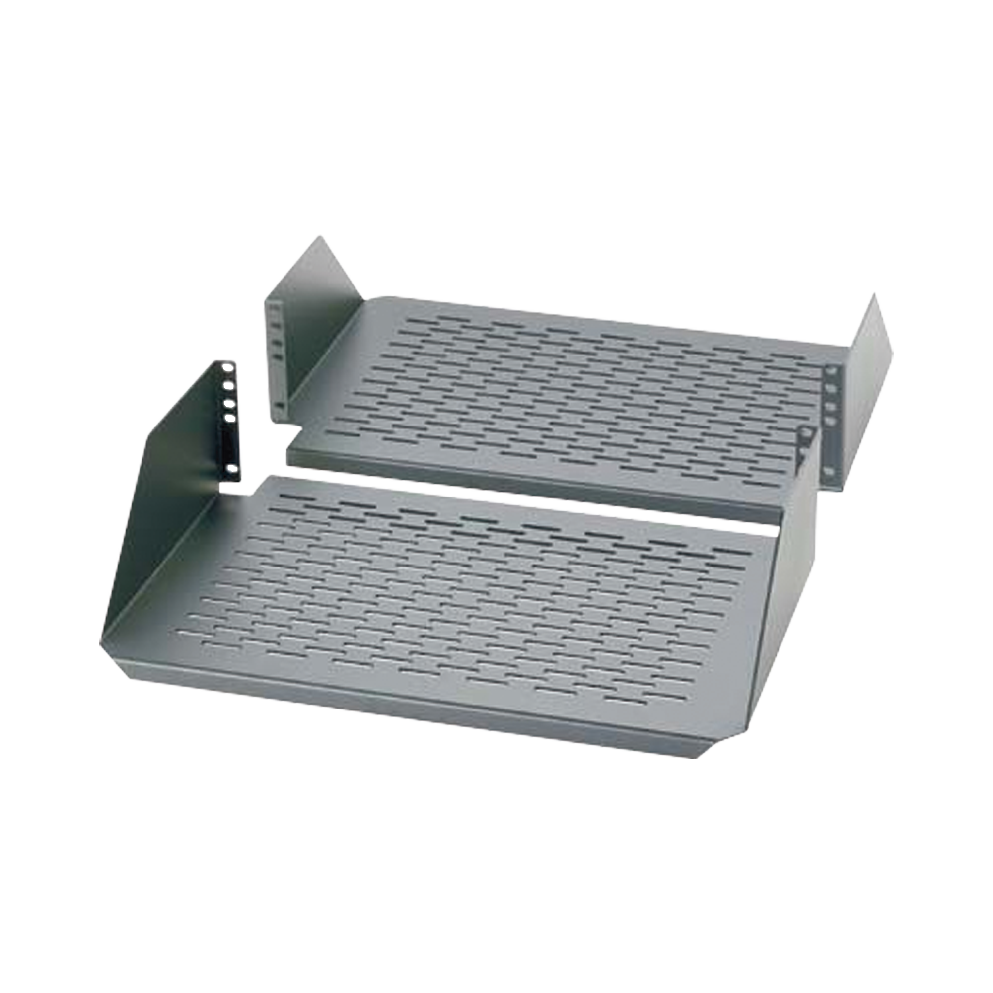 Charola Para Soportar Equipos en Rack de 19in, Ventilada, Frontal y Posterior, Capacidad de 136 Kg, 3UR