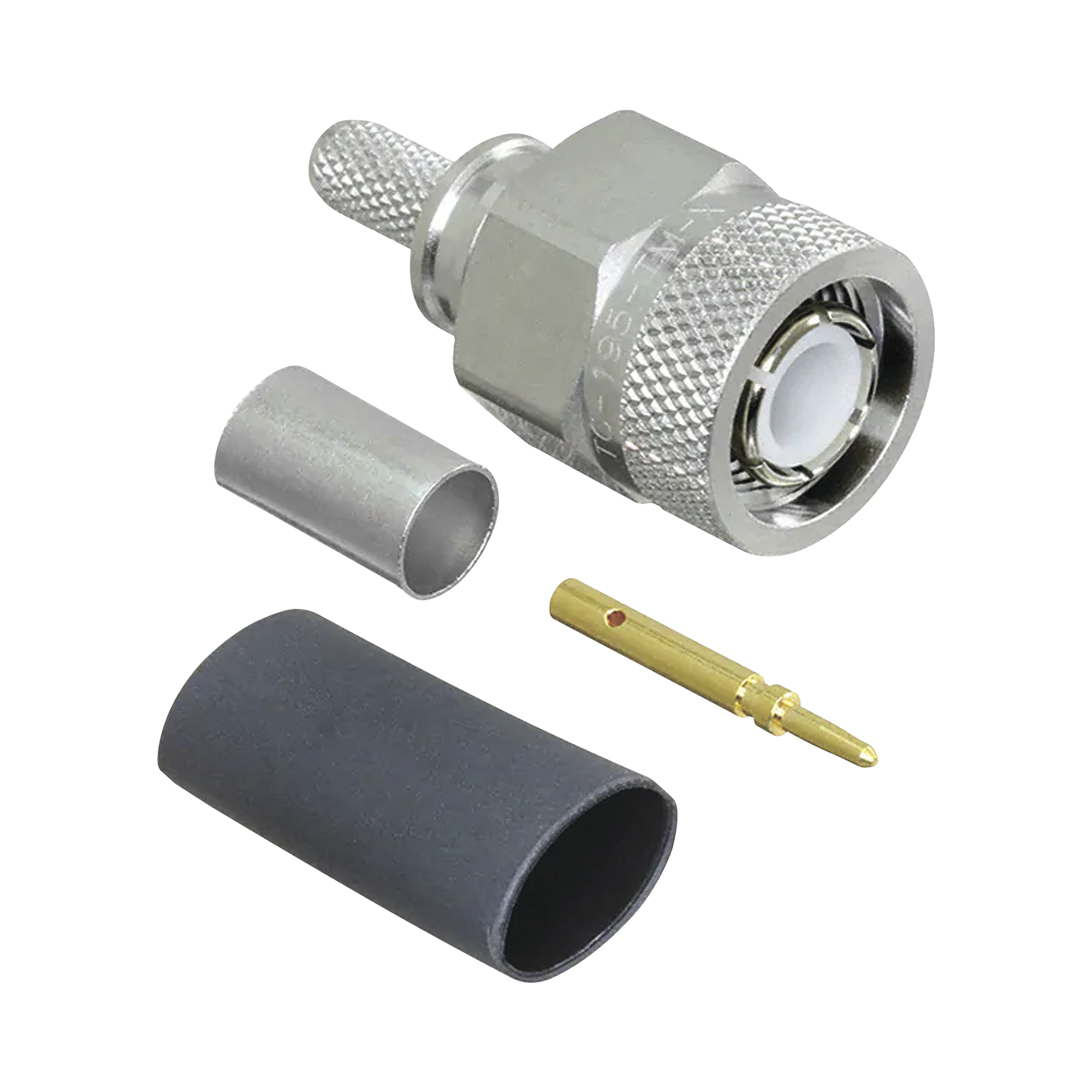Conector TNC Macho de Anillo Plegable para LMR-195, LMRLW-195, RG58, RG142.