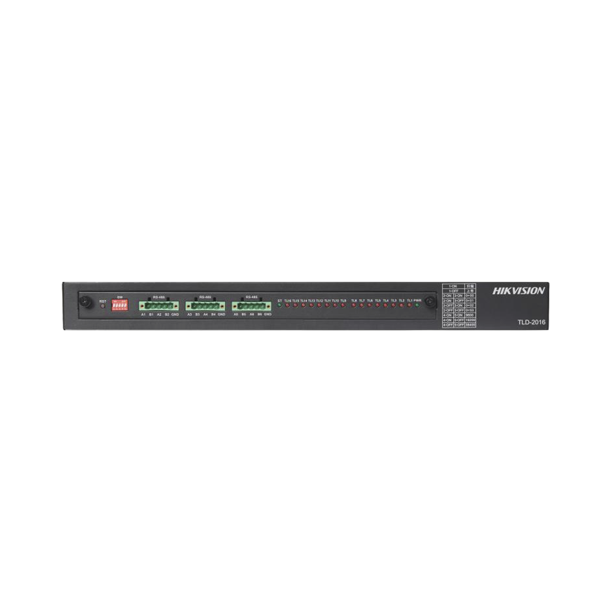 Detector de Luces de Tráfico TLD-2016-6 / 16 Canales / RS485 / Salida DC 5V / SCM para Detección y Comunicación / Protecciones de Voltaje