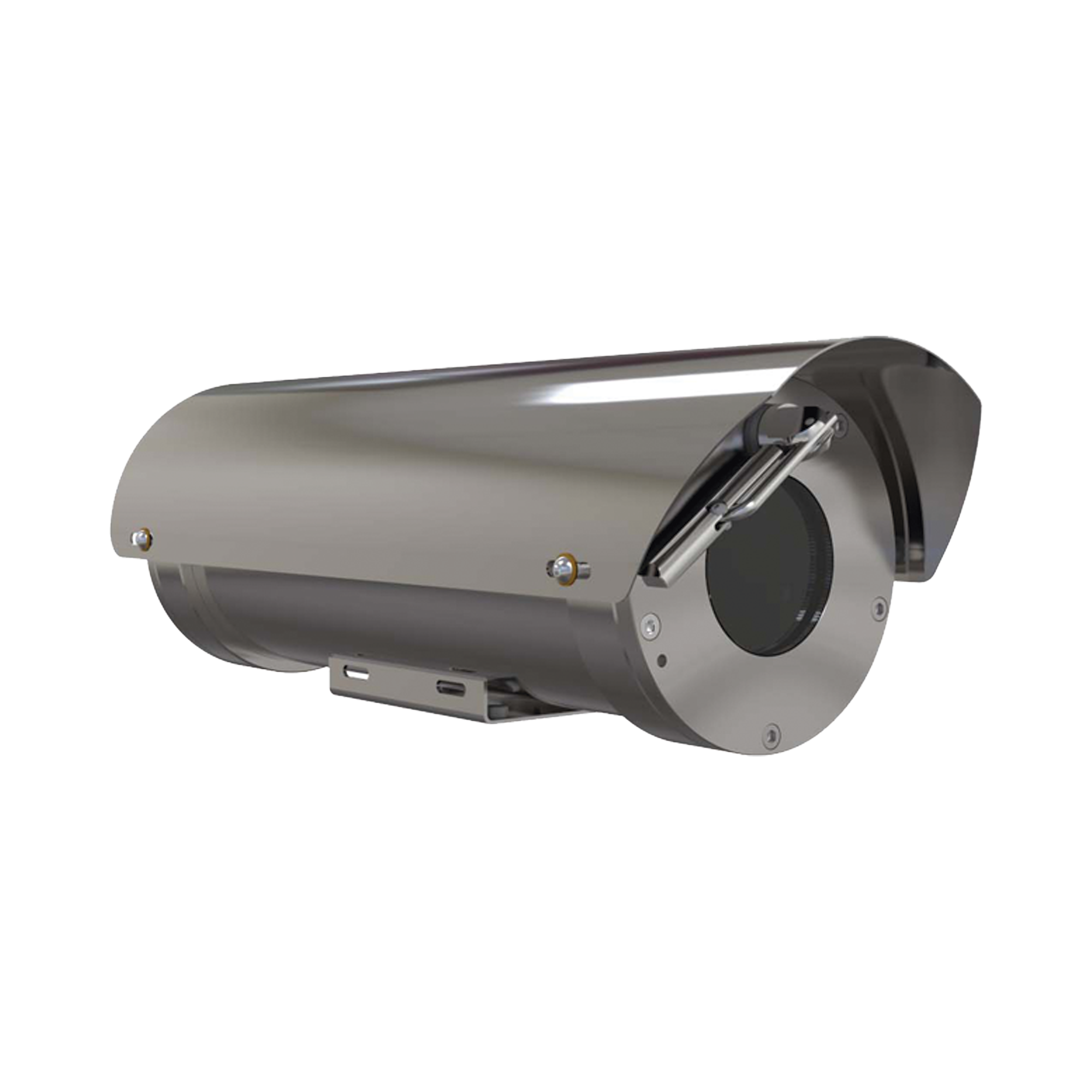 Camara IP Zoom con gabinete antiexplosion 2MP, 32X, IP68, WiseStream II / conexion de fibra optica monomodo / con wiper