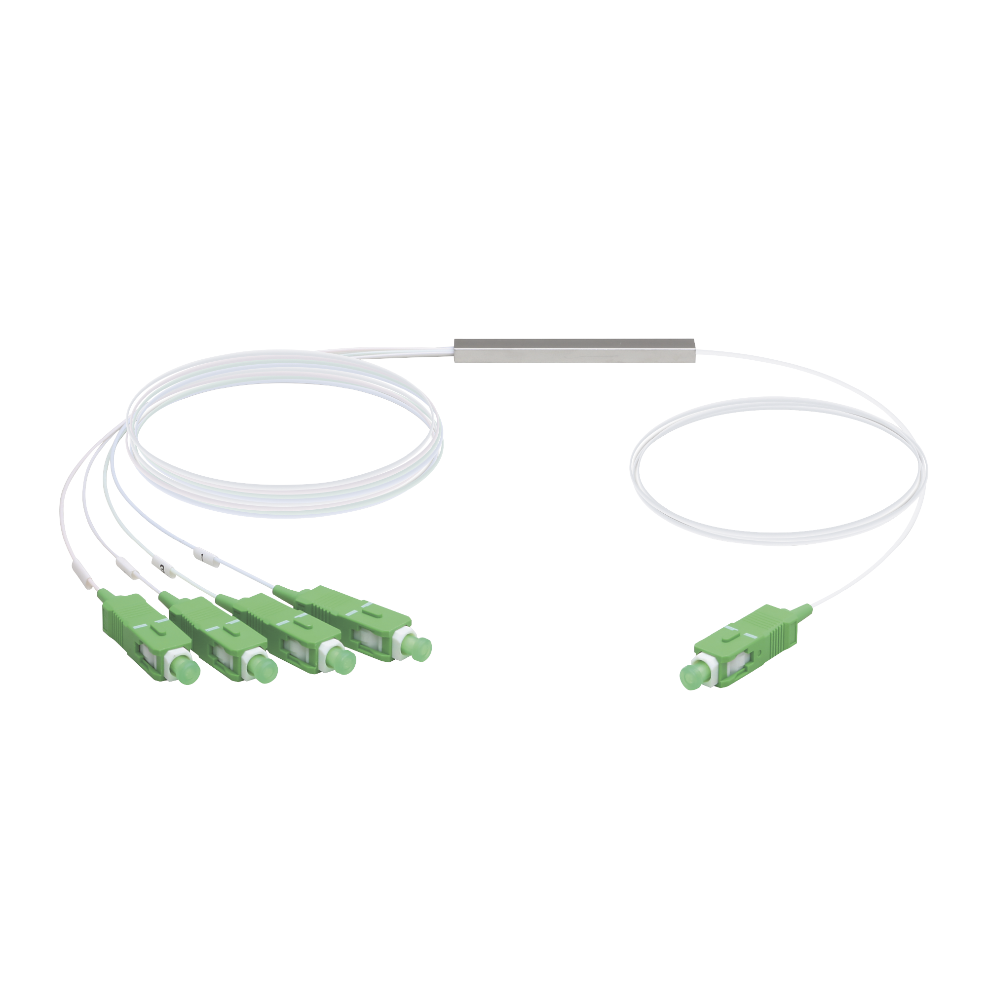 UFiber Splitter (Divisor Óptico) PLC 1 x 4, con conectores SC/APC