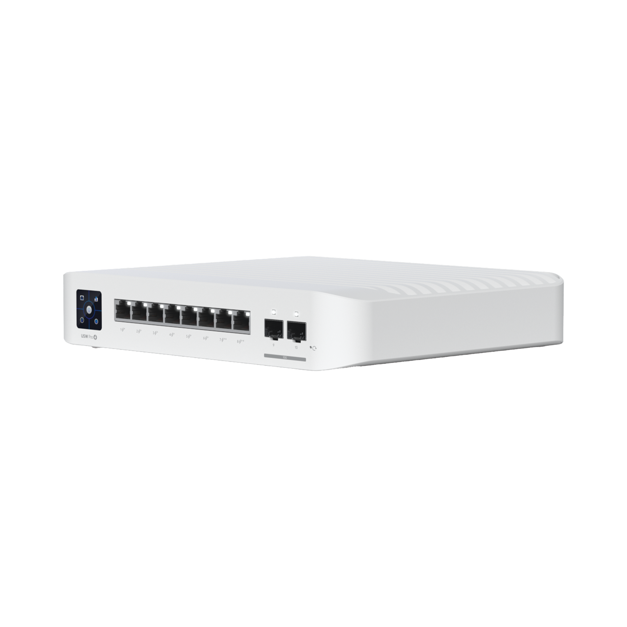 Switch UniFi Pro 8 PoE Administrable Capa 3, 8 puertos GbE / (6) puertos POE+ af/at y (2) puertos POE++ 802.3bt / (2) puertos SFP+ 10G / 120W de presupuesto POE