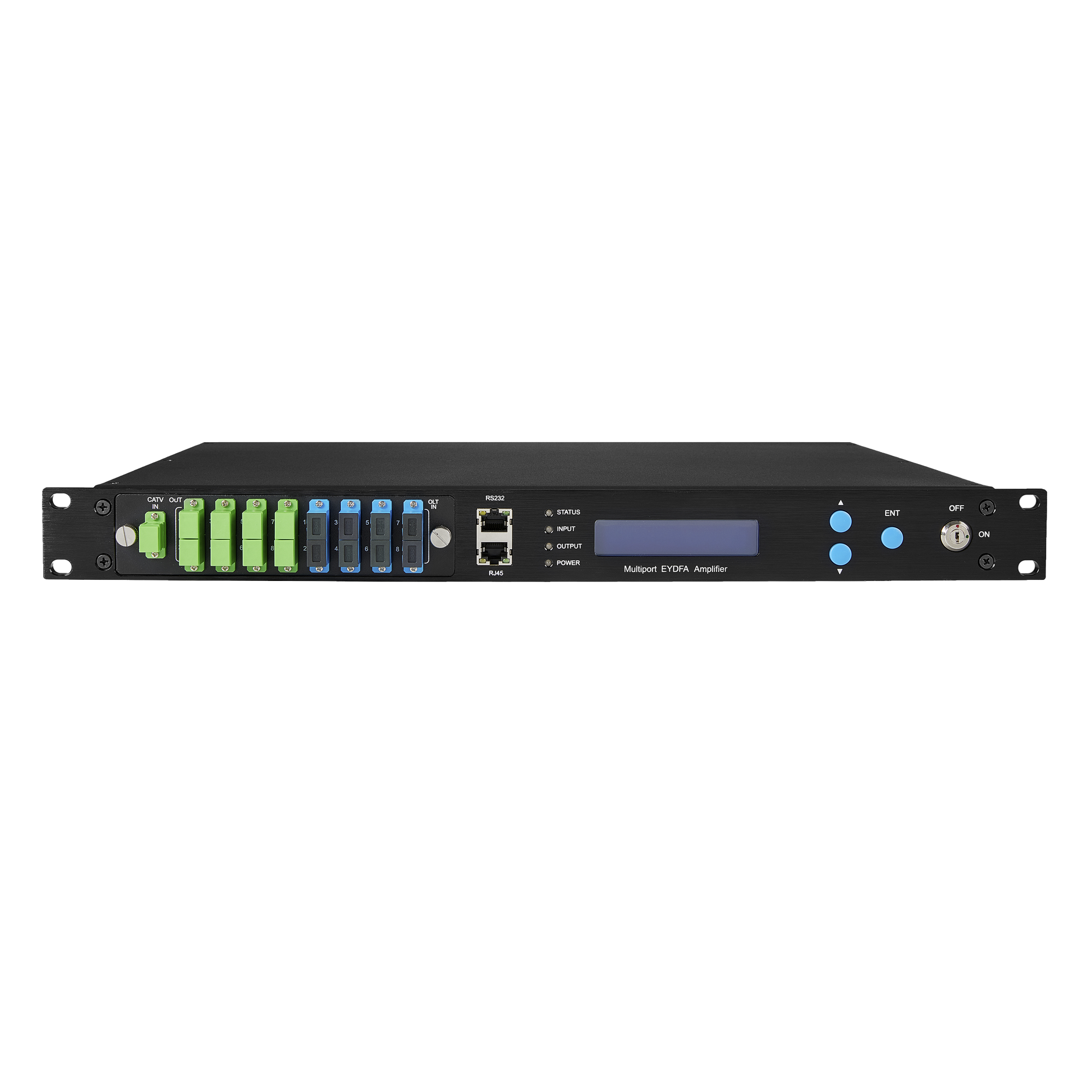 Amplificador Óptico EYDFA de 8 puertos de 1550nm