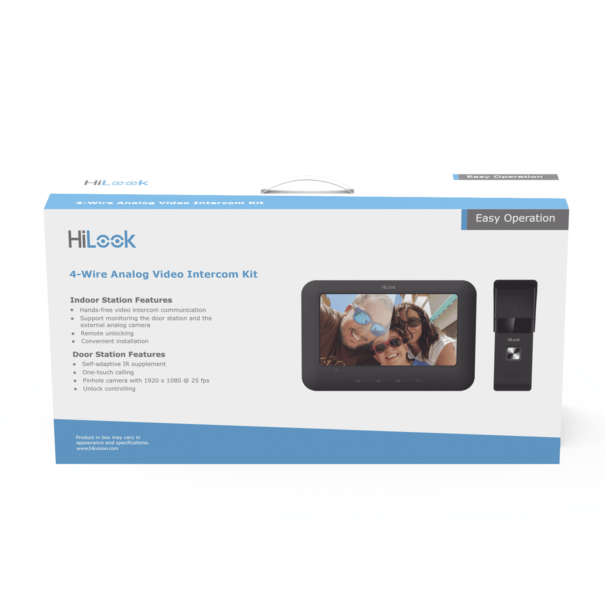 Kit de Videoportero Analógico con Pantalla LCD a Color de 7" / Frente de Calle para Exterior IP65 / Salida de Relevador