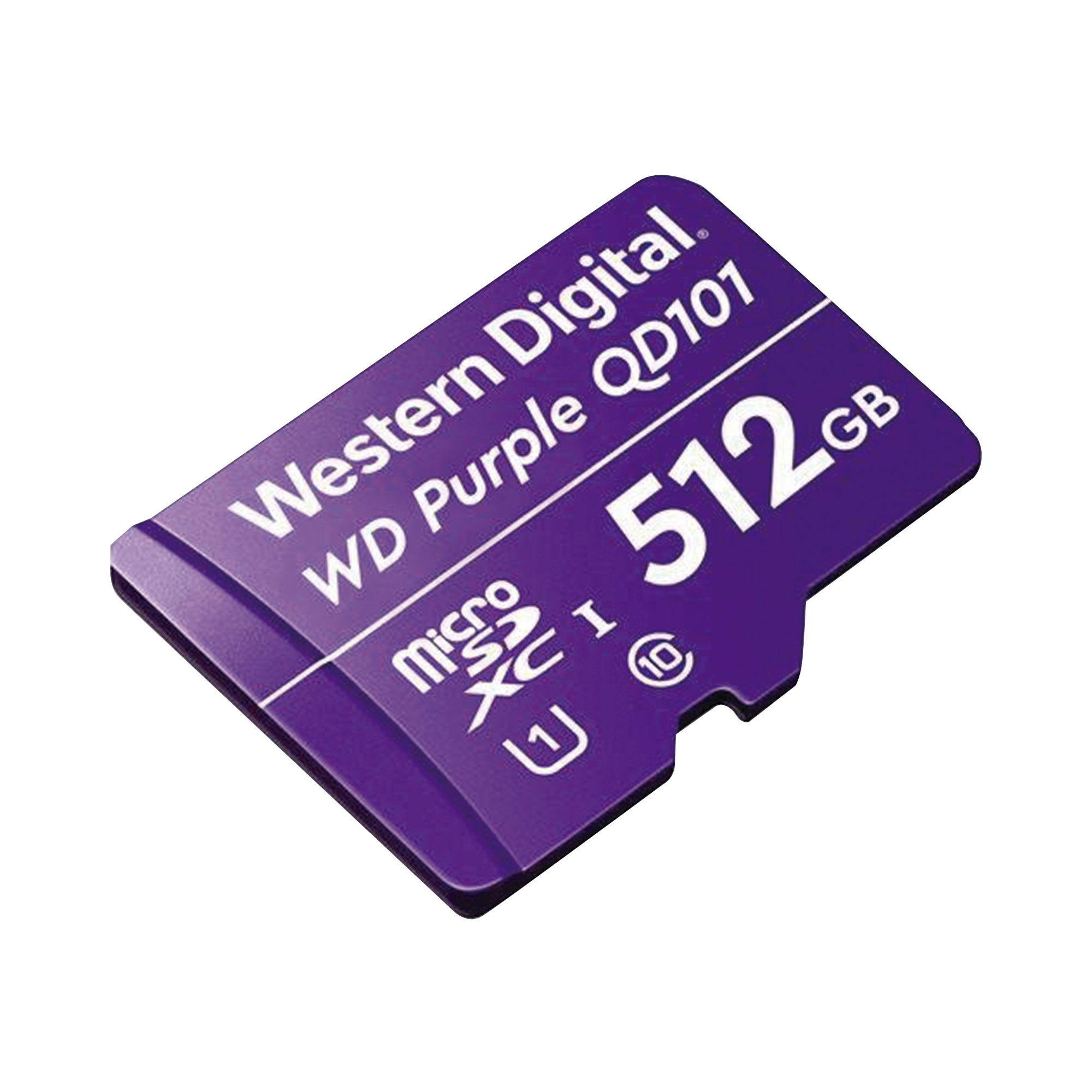 Memoria microSD de 512 GB PURPLE, Especializada Para Videovigilancia, 10 VECES MAYOR DURACIÓN, 3 AÑOS DE GARANTIA