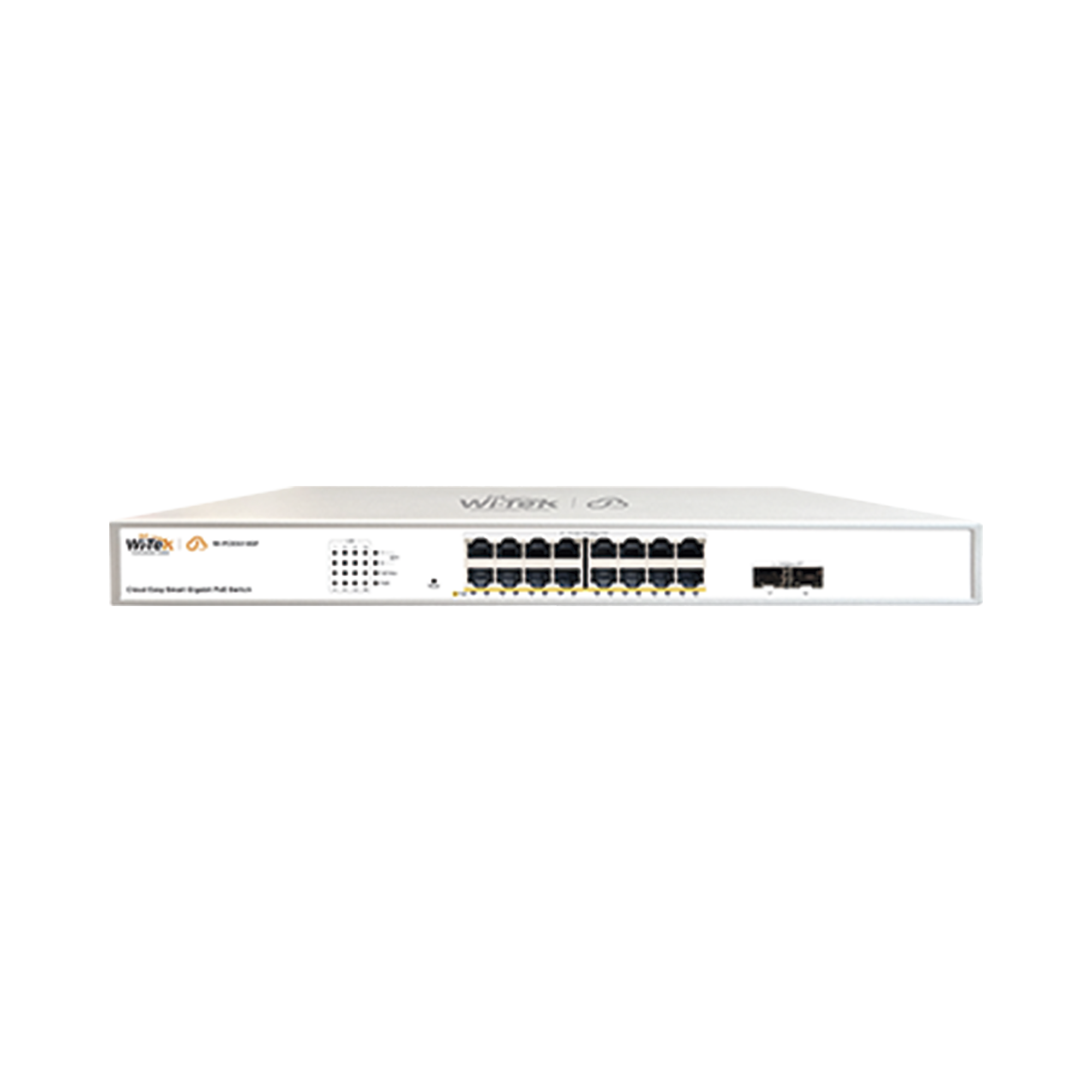 Switch Administrable PoE  / 16 puertos PoE af/at Gigabit /  2 x SFP Gigabit / Administración Cloud Gratuita / Presupuesto 240 W