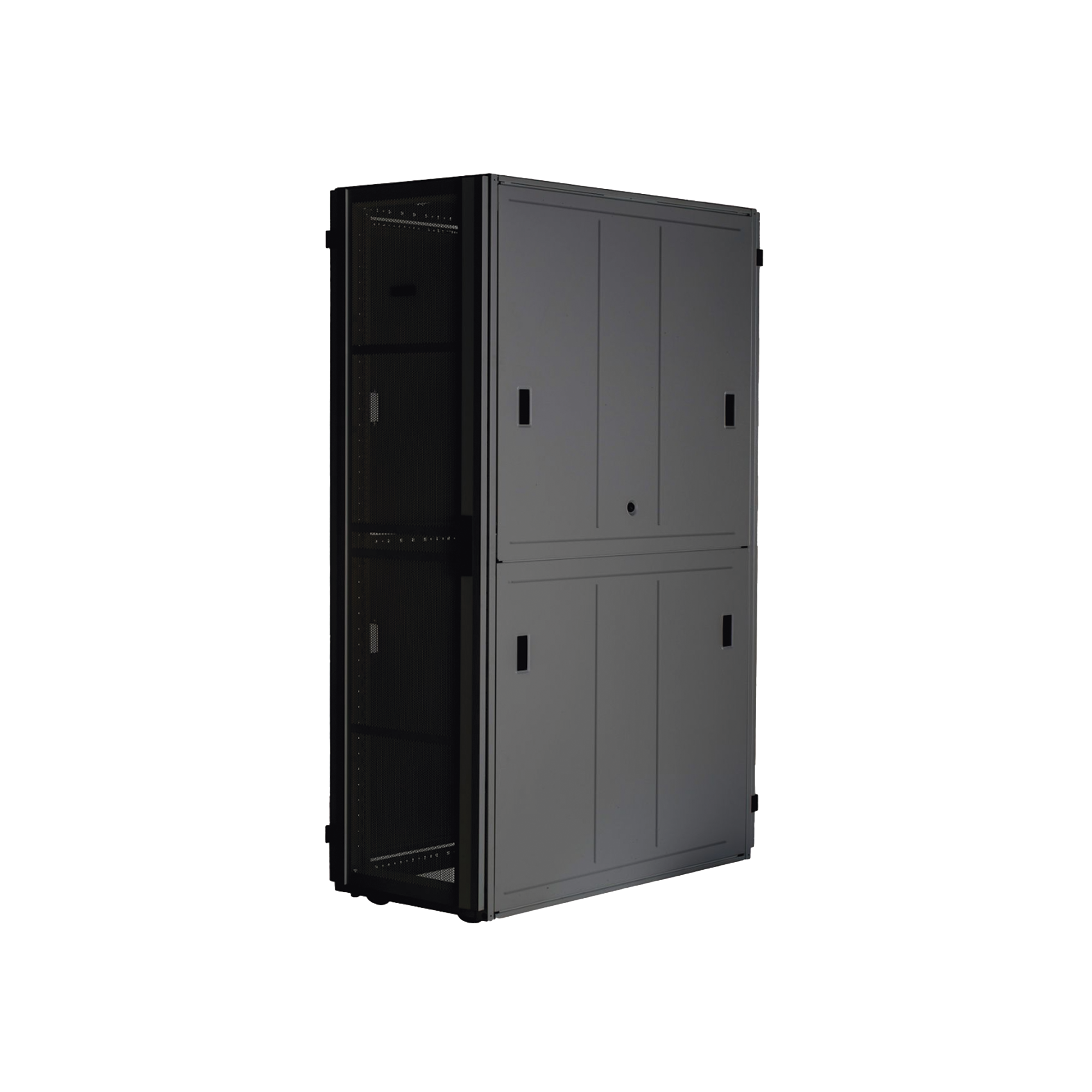 Gabinete FlexFusion™ XGL (Light) para Centros de Datos, 42 UR, 600 mm de Ancho, 1070 mm de Profundidad, Fabricado en Acero, Color Negro