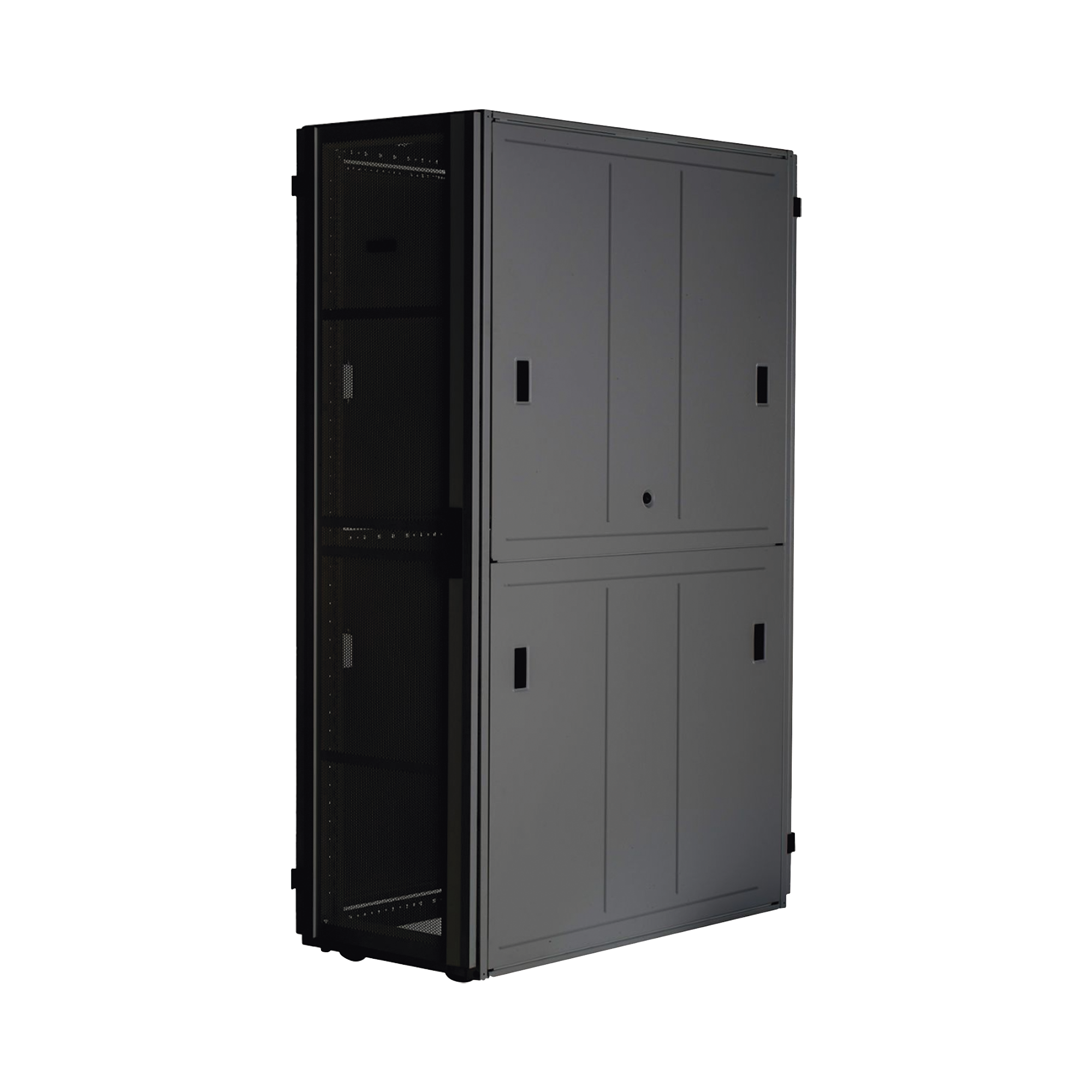 Gabinete FlexFusion™ XGL (Light) para Centros de Datos, 42 UR, 800 mm de Ancho, 1070 mm de Profundidad, Fabricado en Acero, Color Negro