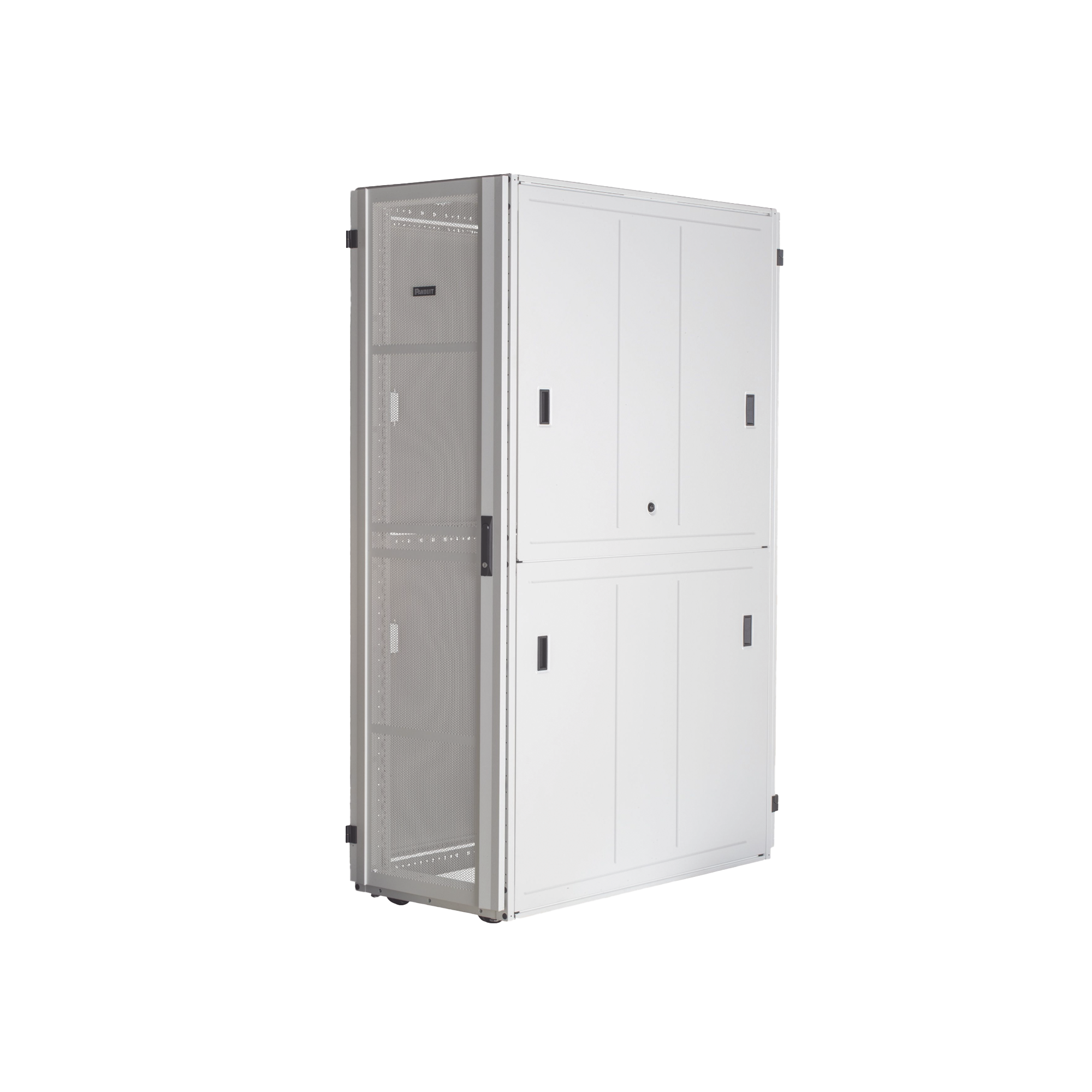 Gabinete FlexFusion™ XGL (Light) para Centros de Datos, 42 UR, 800 mm de Ancho, 1070 mm de Profundidad, Fabricado en Acero, Color Blanco