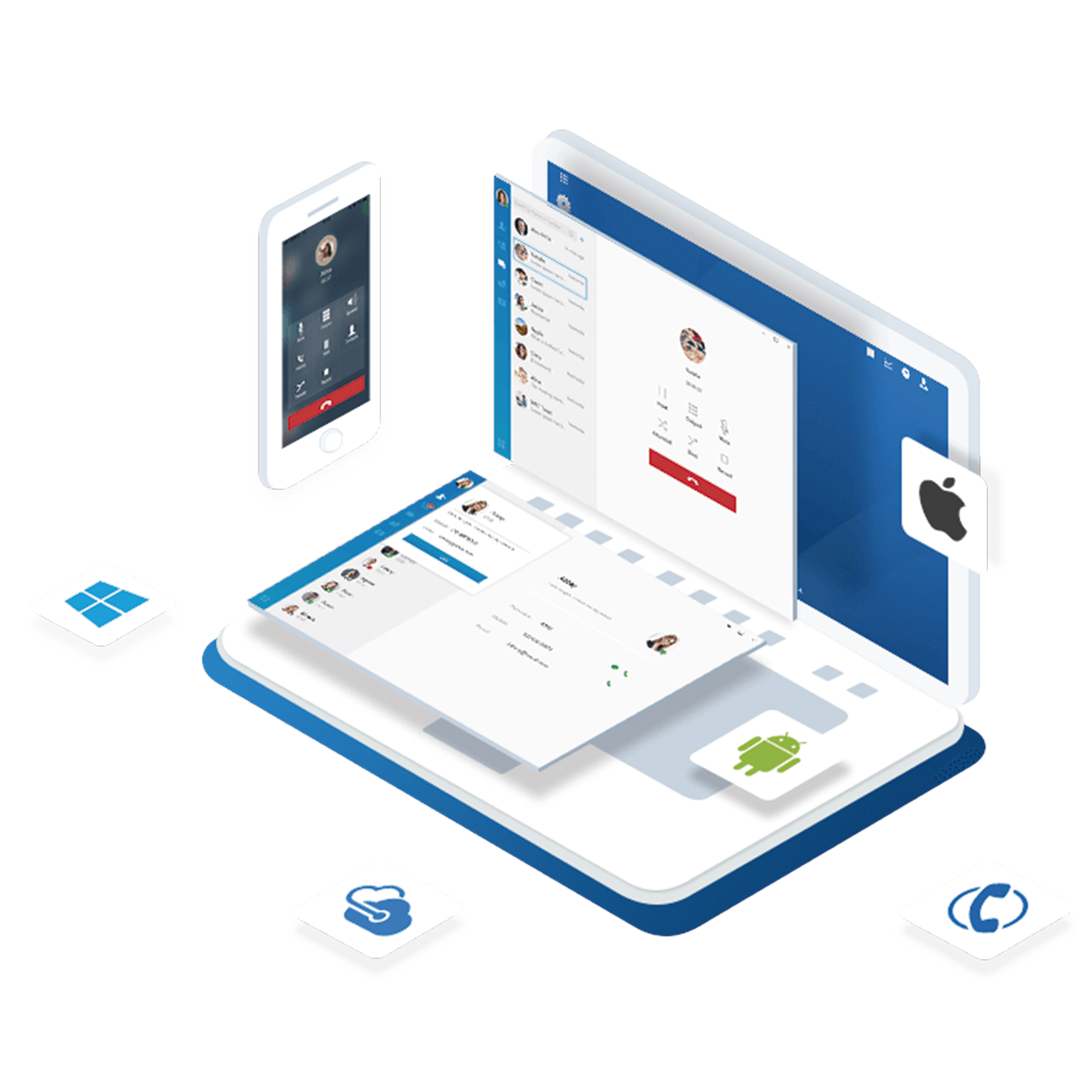 Conmutador en nube Yeastar 5 extensiones Enterprise anuales, 5 llamadas simultáneas 500 min. de grabación en nube