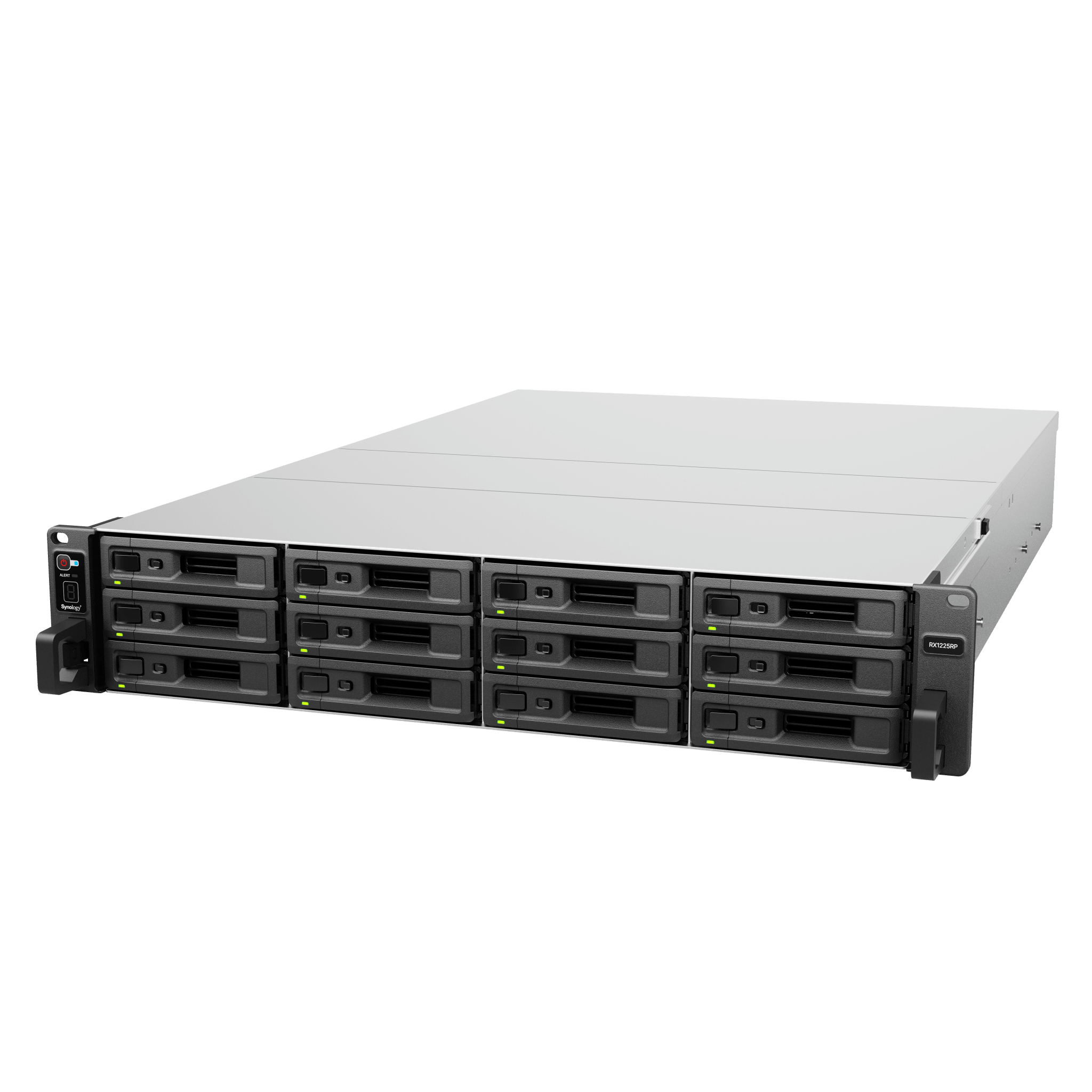 Unidad de Expansión Synology RX1225RP | 12 Bahías para Unidades 3.5" y 2.5" SATA HDD/SSD | Intercambio en Caliente | Fuente de Alimentación Redundante | Compatible con Synology DSM | Garantía de 5 Años.