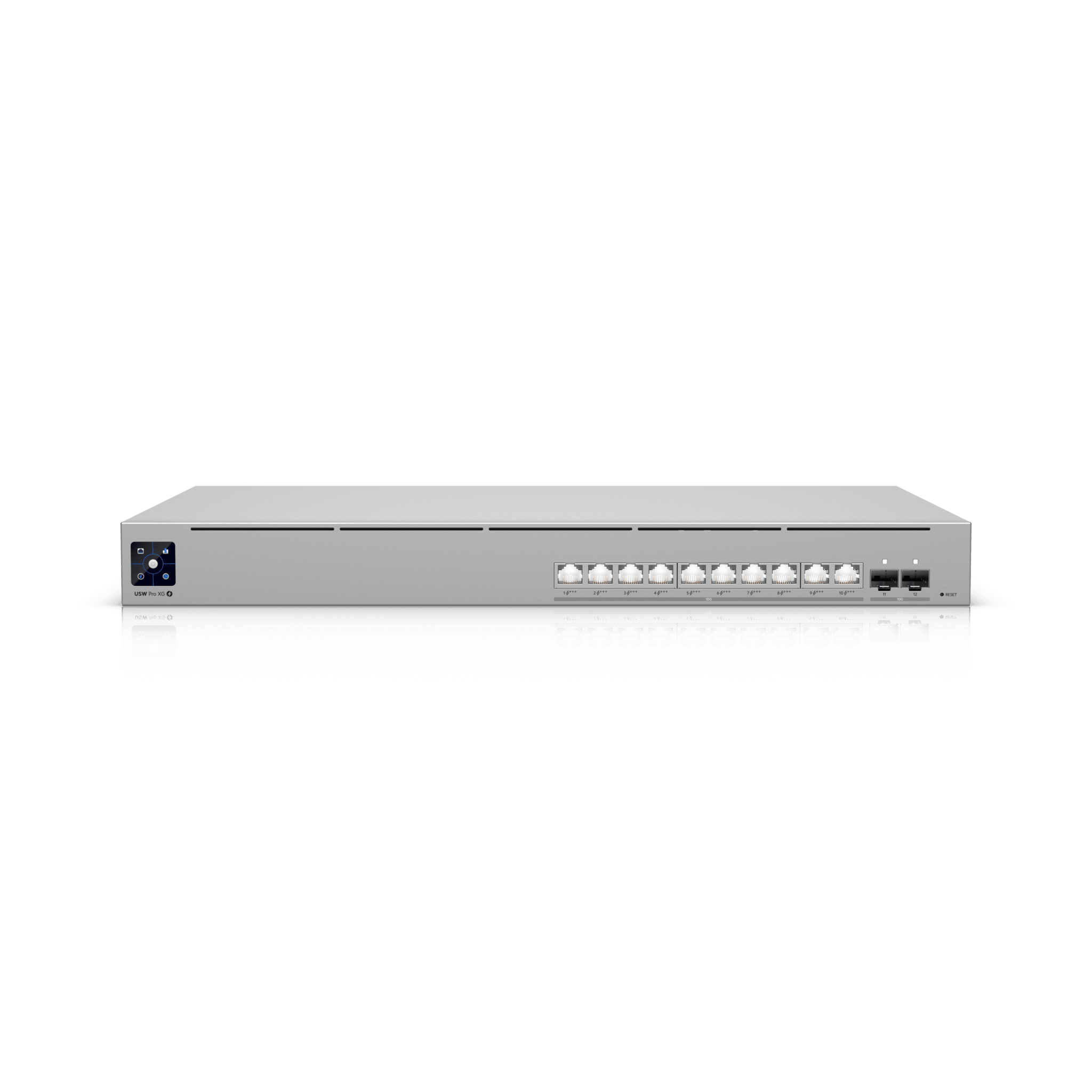 USW Pro XG 10 PoE Switch PoE+++ Capa 3 Etherlighting™ de 10 Puertos 10GbE (Todos PoE+++) y 2 Puertos SFP+ con Disponibilidad PoE de 400W