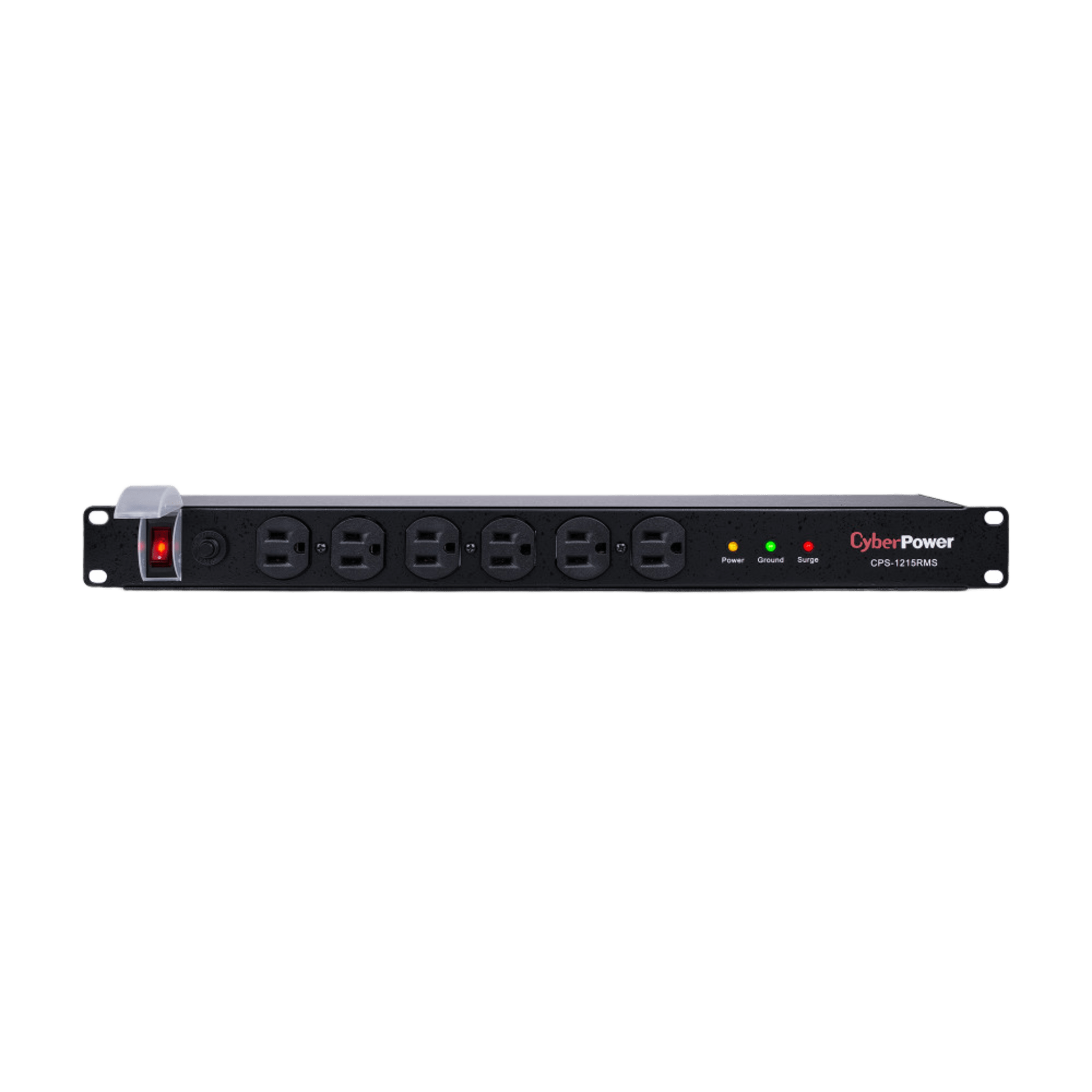 PDU Básico Para Distribución de Energía con Supresor de Picos, Con 12 Tomas NEMA 5-15R Traseras, 1UR, 15 Amp, 120 Vca, 1800 Joules de Protección