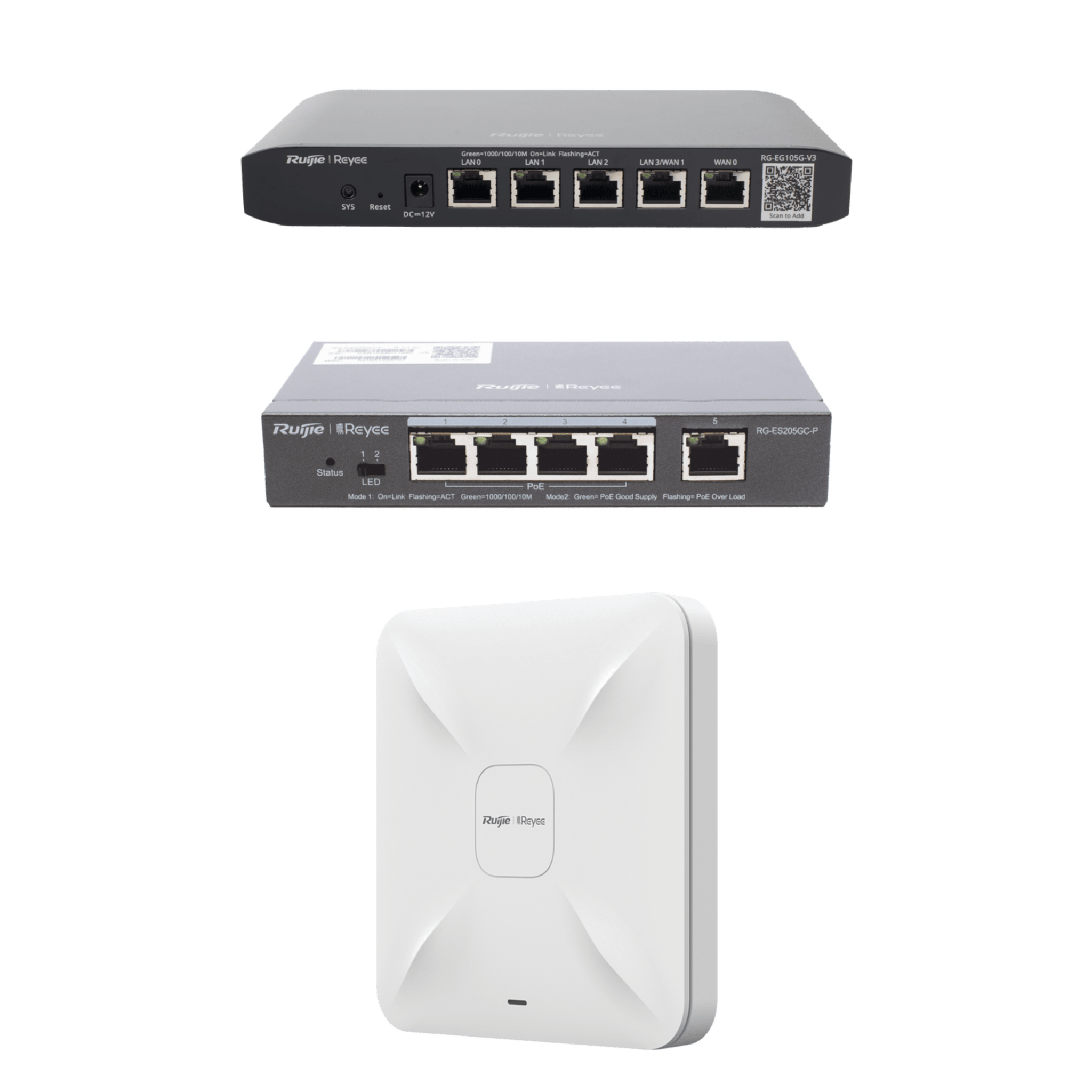 Equipos Ruijie DEMO Ideal para Probar Integraciones de Redes y WiFi 5 con CCTV