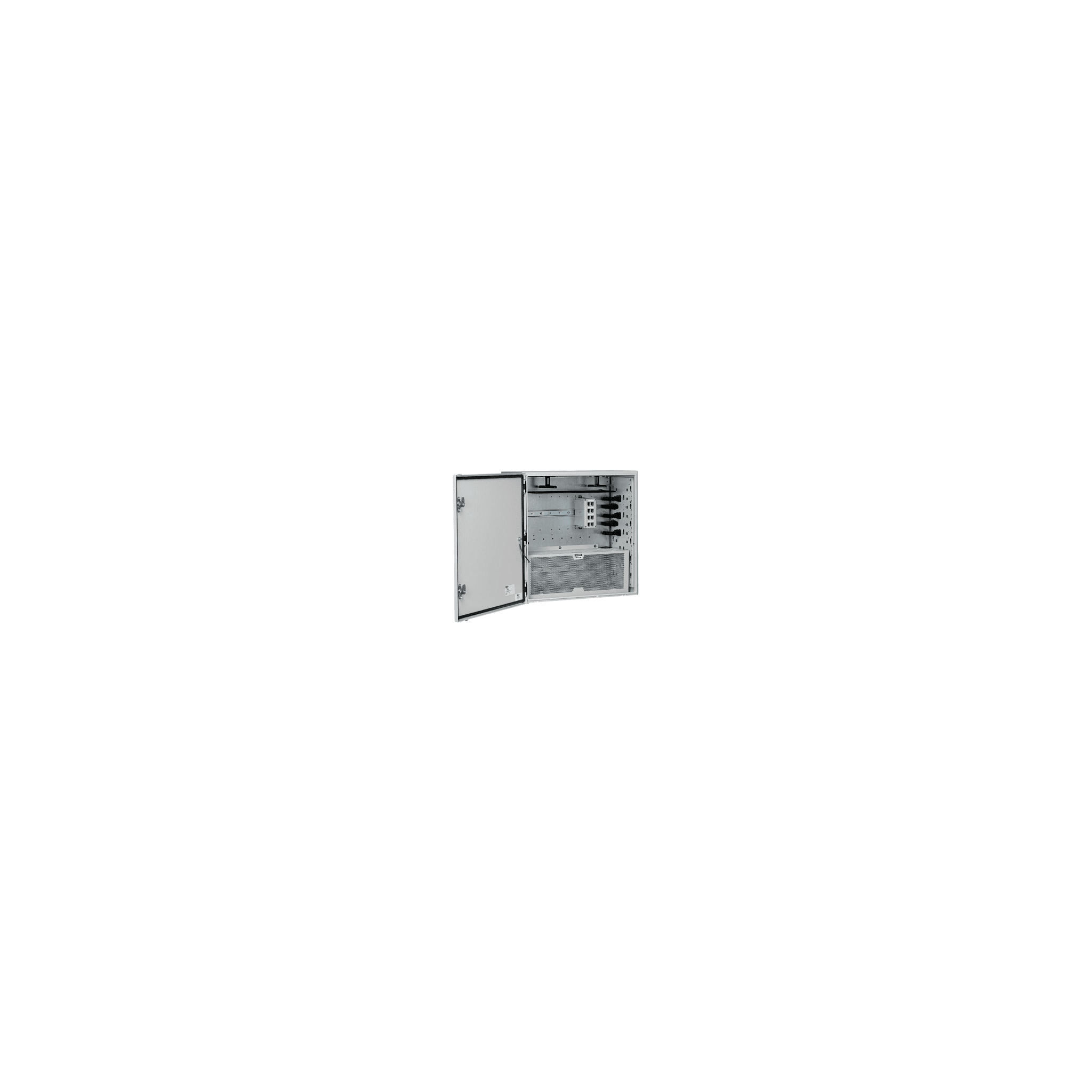 Gabinete de Zona de Instalación en Pared, Uso Industrial con Clasificación UL tipo IP66 y 4/12/4X, de 610 x 295 x 610 mm, de Acero, Color Gris