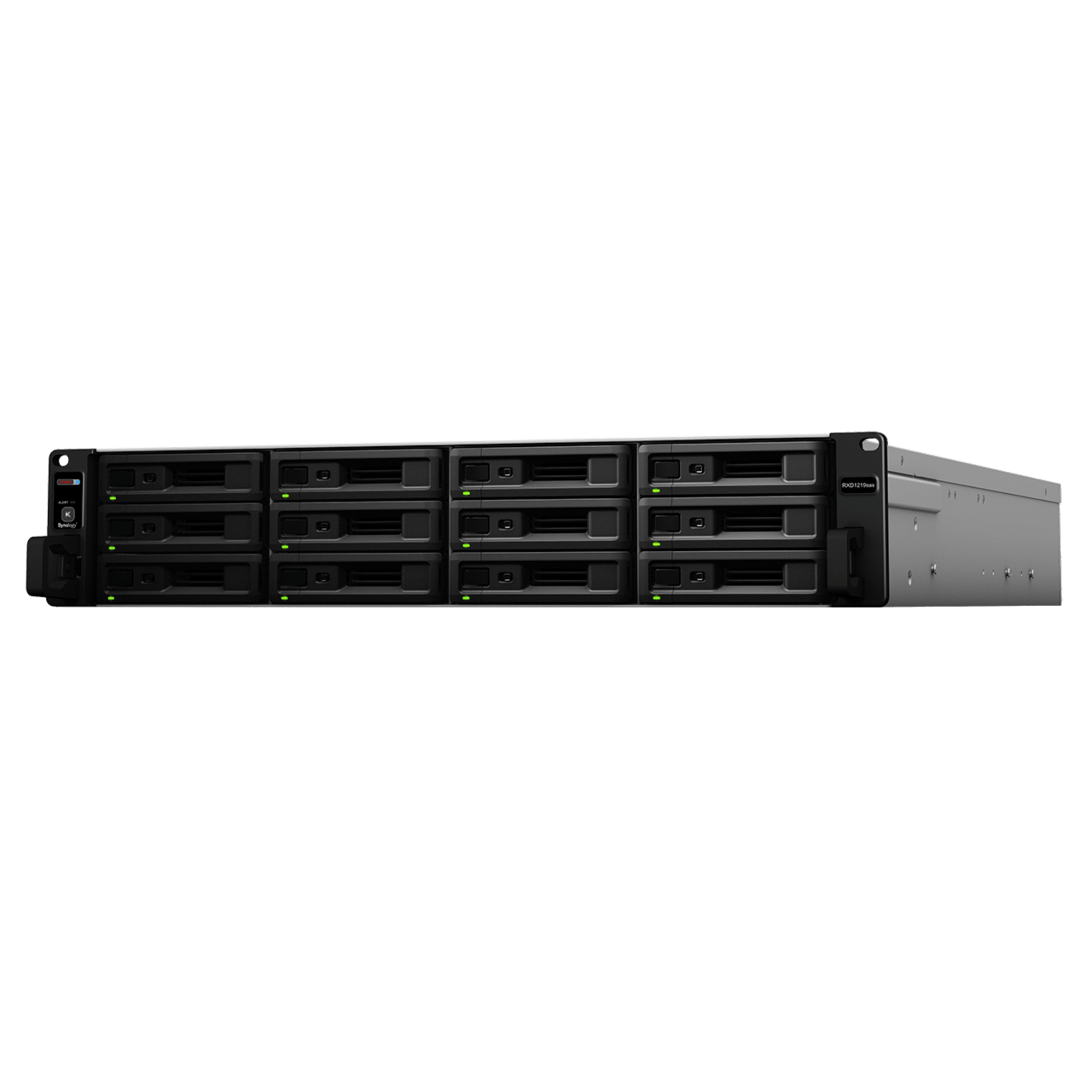 Unidad de Expansión Synology RXD1219sas | 12 Receptáculos SAS | Diseño Modularizado | Fuentes de Alimentación Redundantes | Conectividad Mini-SAS HD.