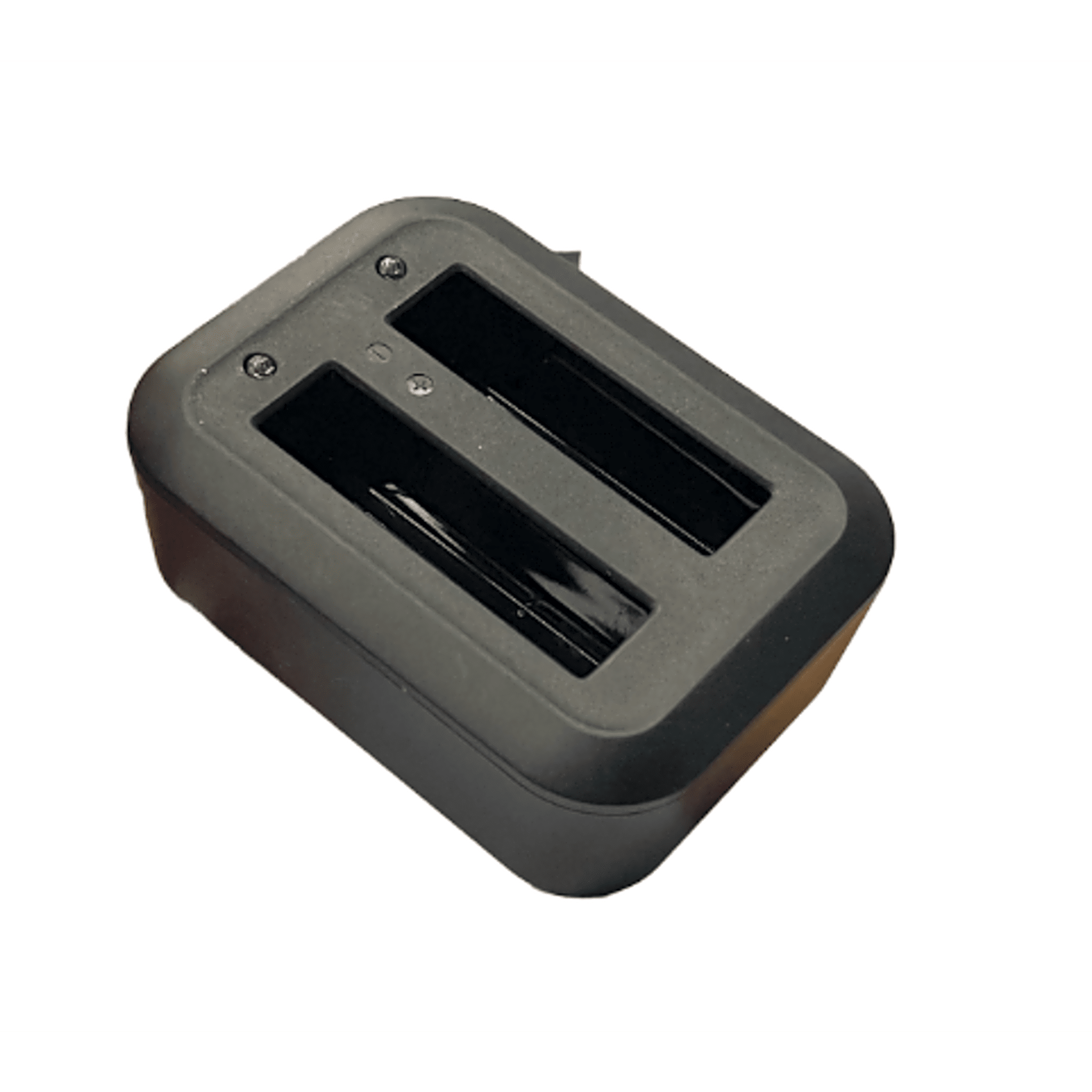 Base de Carga Dual para Baterías de Bodycam| Compatible con XMRX5V2| Diseño Compacto | Carga Rápida Dual |  Indicadores de Estado| Material ABS | No incluye Bateria.