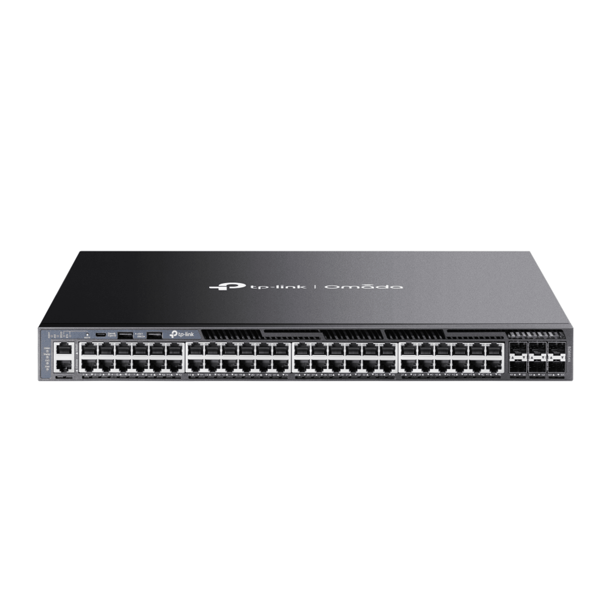 Switch Omada L3 SDN Administrable / 48 puertos Gigabit y 6 puertos SFP+ / Funciones RIP, VVRP, Servidor DHCP / Administración centralizada OMADA / Fuente Redundante